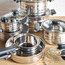 طقم أواني طهي ستانلس ستيل 14 قطعة - ترازيني-household-kitchen-cookware-cookwareandsets-image-5