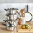 طقم أواني طهي ستانلس ستيل 14 قطعة - ترازيني-household-kitchen-cookware-cookwareandsets-image-2
