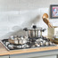 طقم أواني طهي ستانلس ستيل 14 قطعة - ترازيني-household-kitchen-cookware-cookwareandsets-image-1