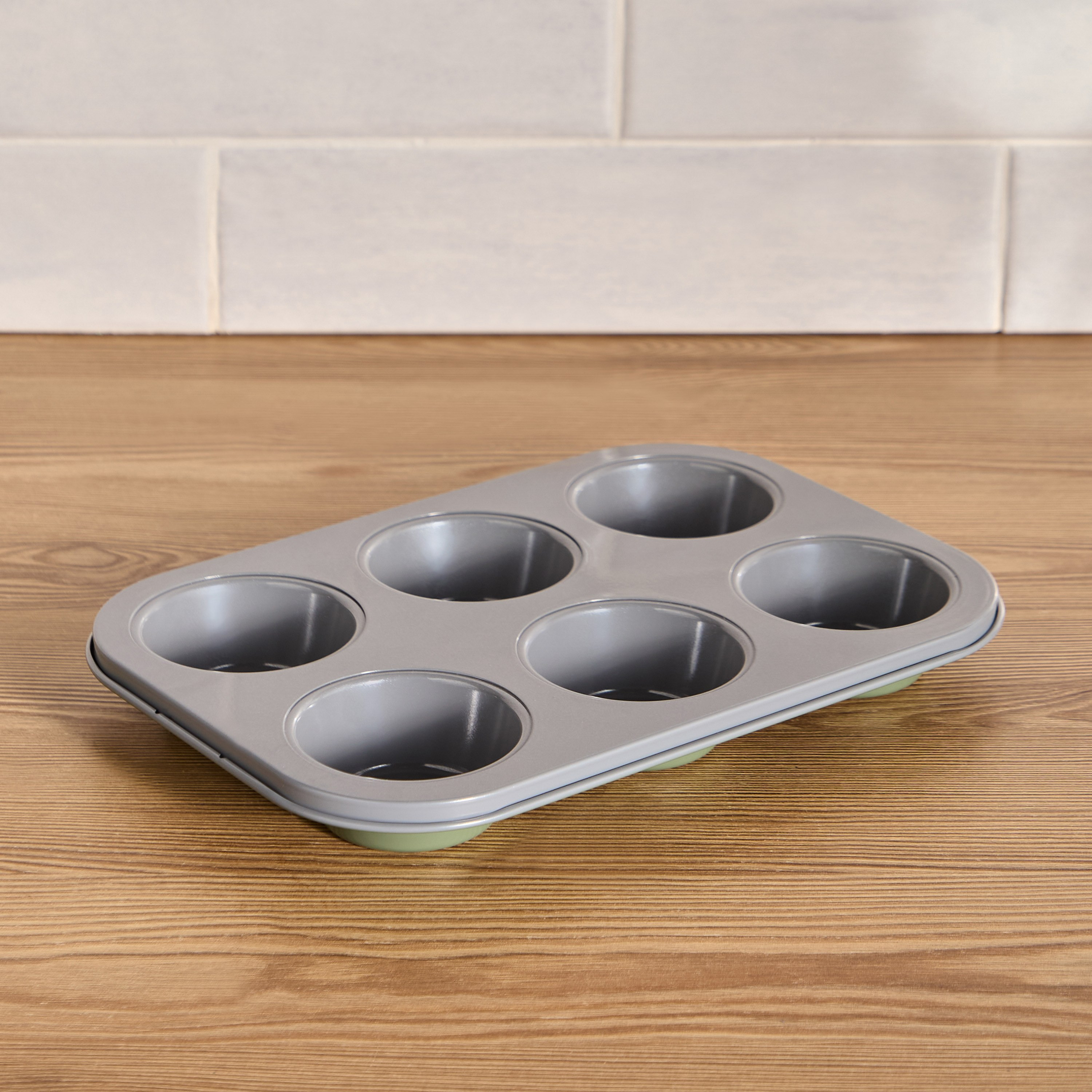 Bake It 6-Cup Carbon Steel Muffin Tray - 18x26 cm-household-kitchen-bakeware-bakingpansandmoulds-image-1