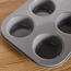 Bake It 6-Cup Carbon Steel Muffin Tray - 18x26 cm-household-kitchen-bakeware-bakingpansandmoulds-image-2