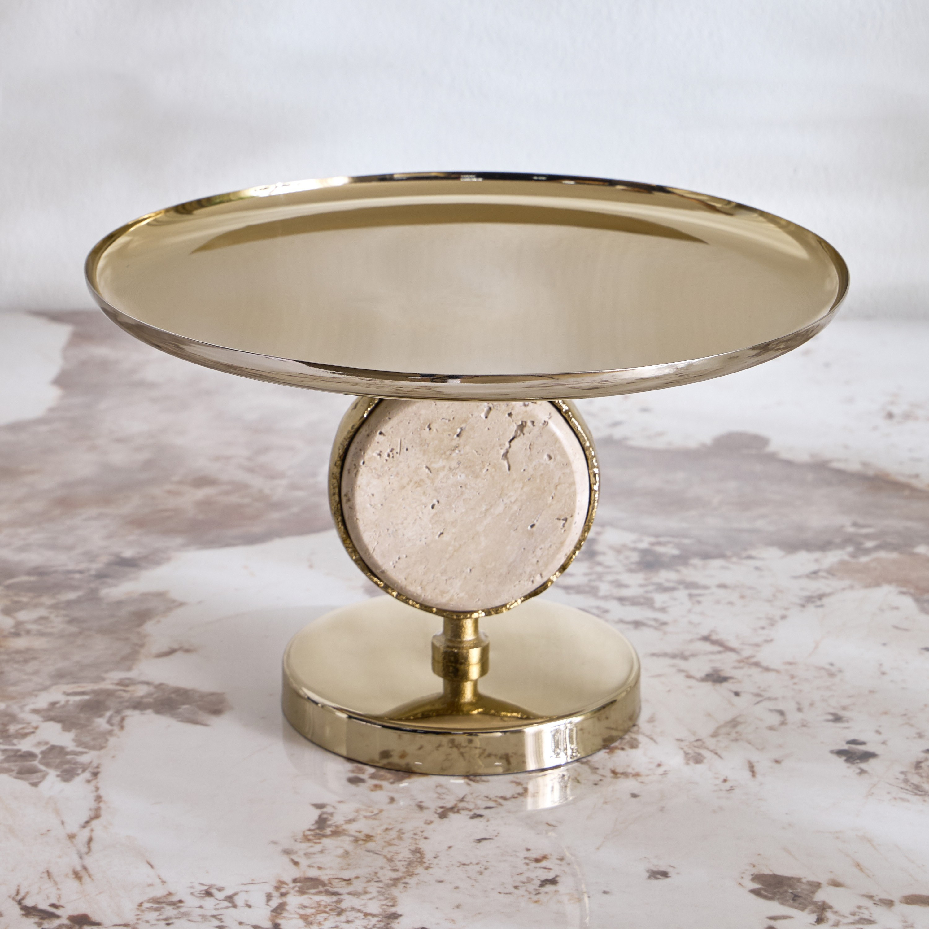 Dahab Zorn Metal Decorative Platter - 32x32 cm