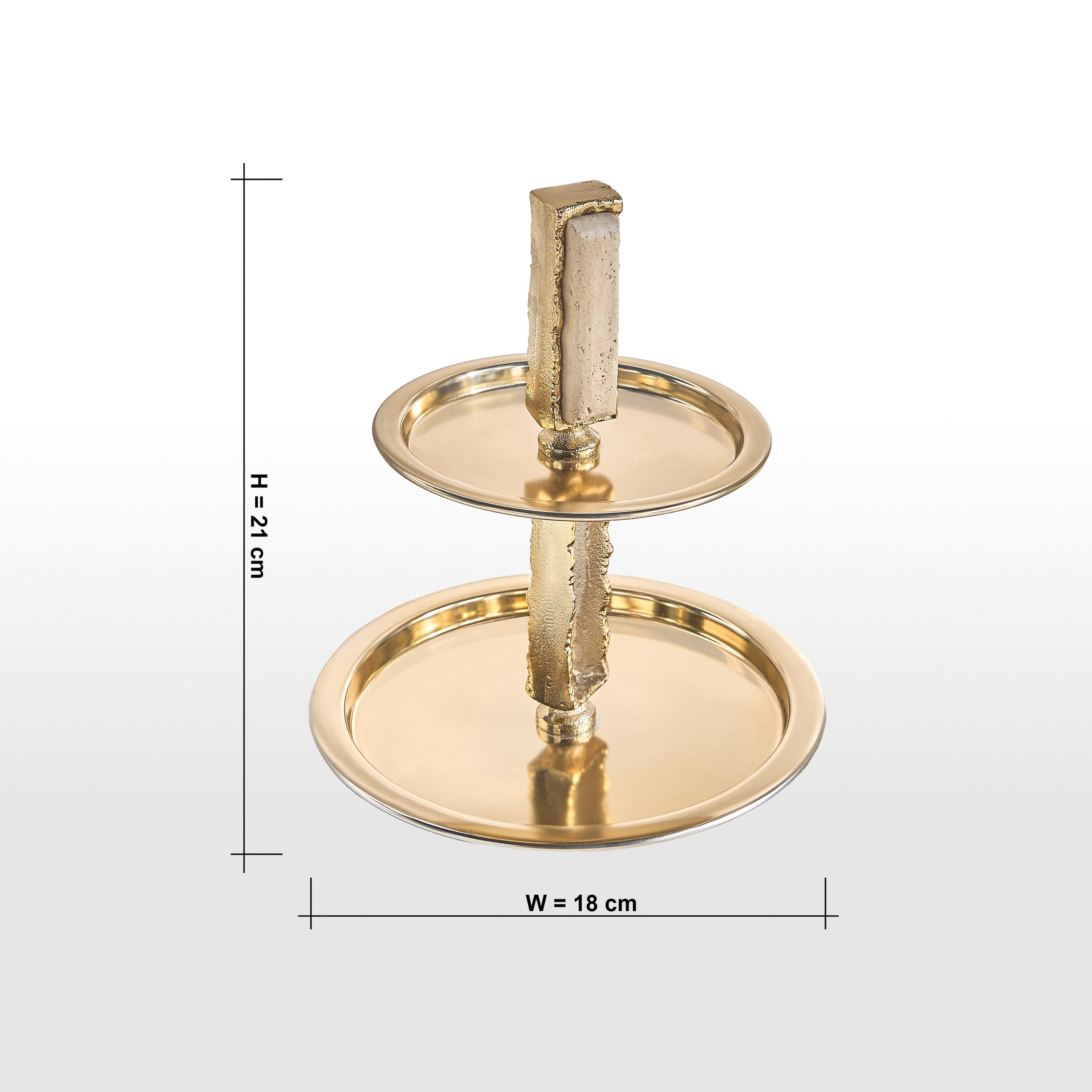 Dahab Zorn 2-Tier Cake Stand - 21 cm-household-decor-boxesandtrays-image-4