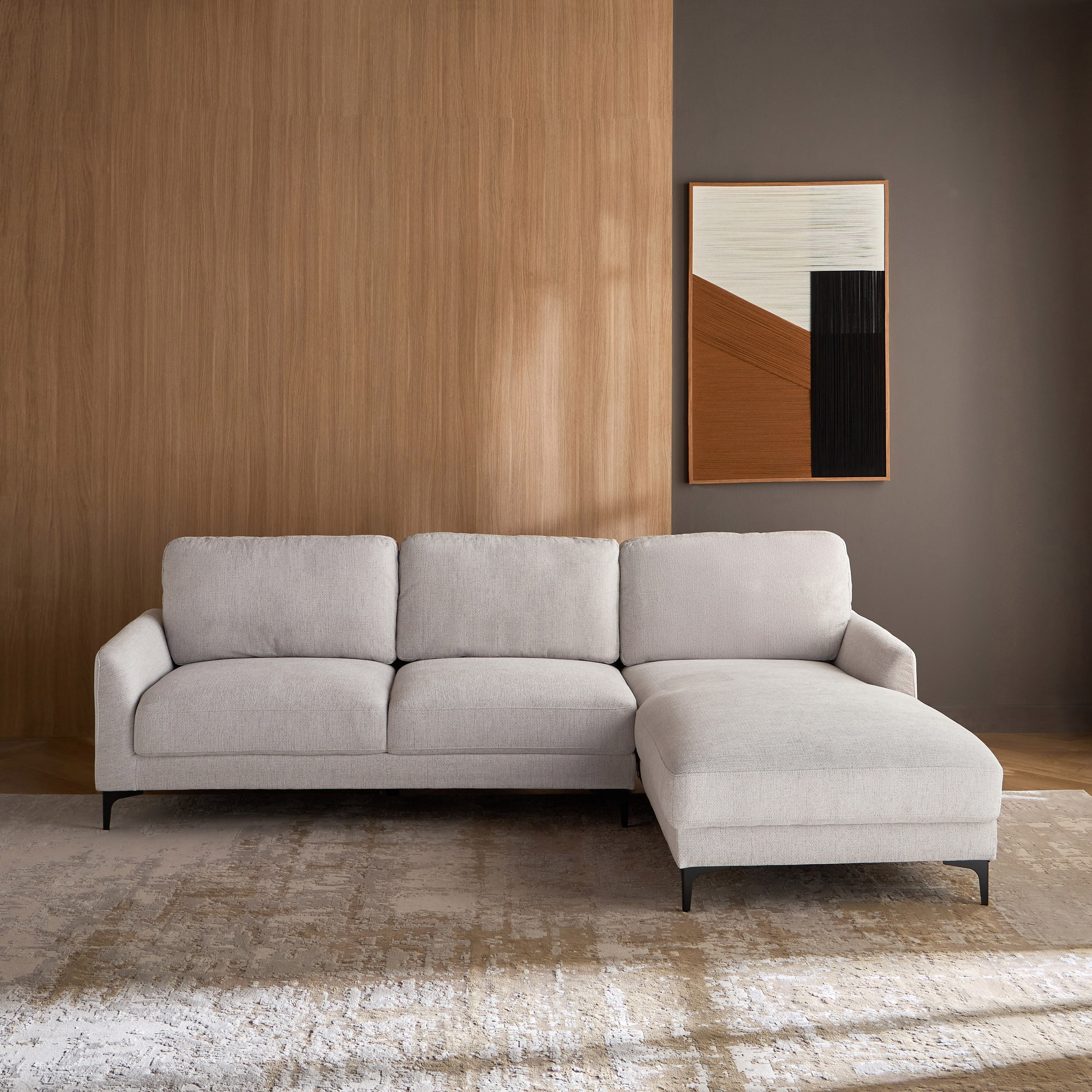 كنبة ركنية يمين قماش 3 مقاعد - ميرلينو-furniture-sofaandseating-cornersofas-image-2