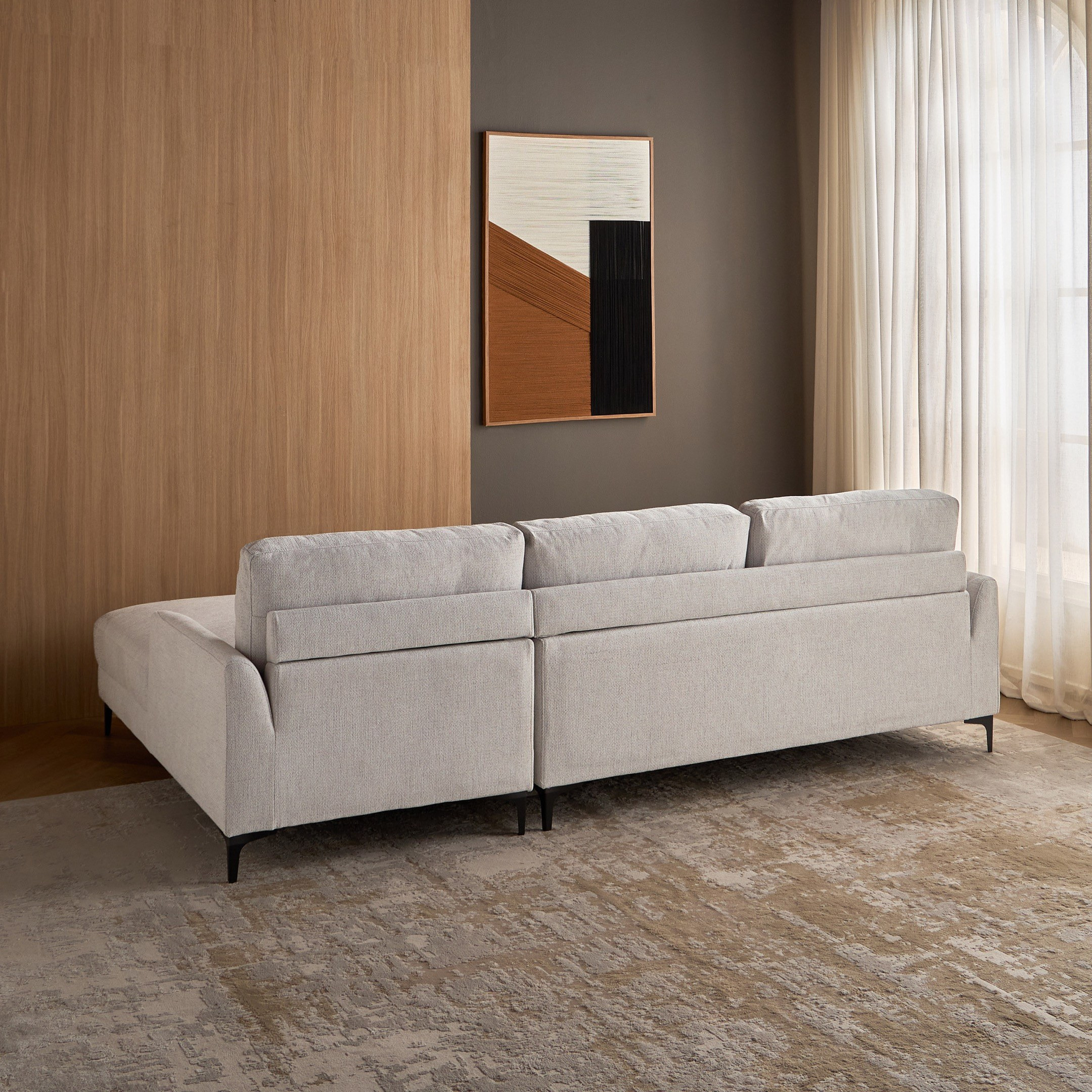 كنبة ركنية يمين قماش 3 مقاعد - ميرلينو-furniture-sofaandseating-cornersofas-image-3