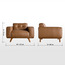 مقعد جلد بمساند ذراعين - مورانو-furniture-sofaandseating-armchairs-image-1