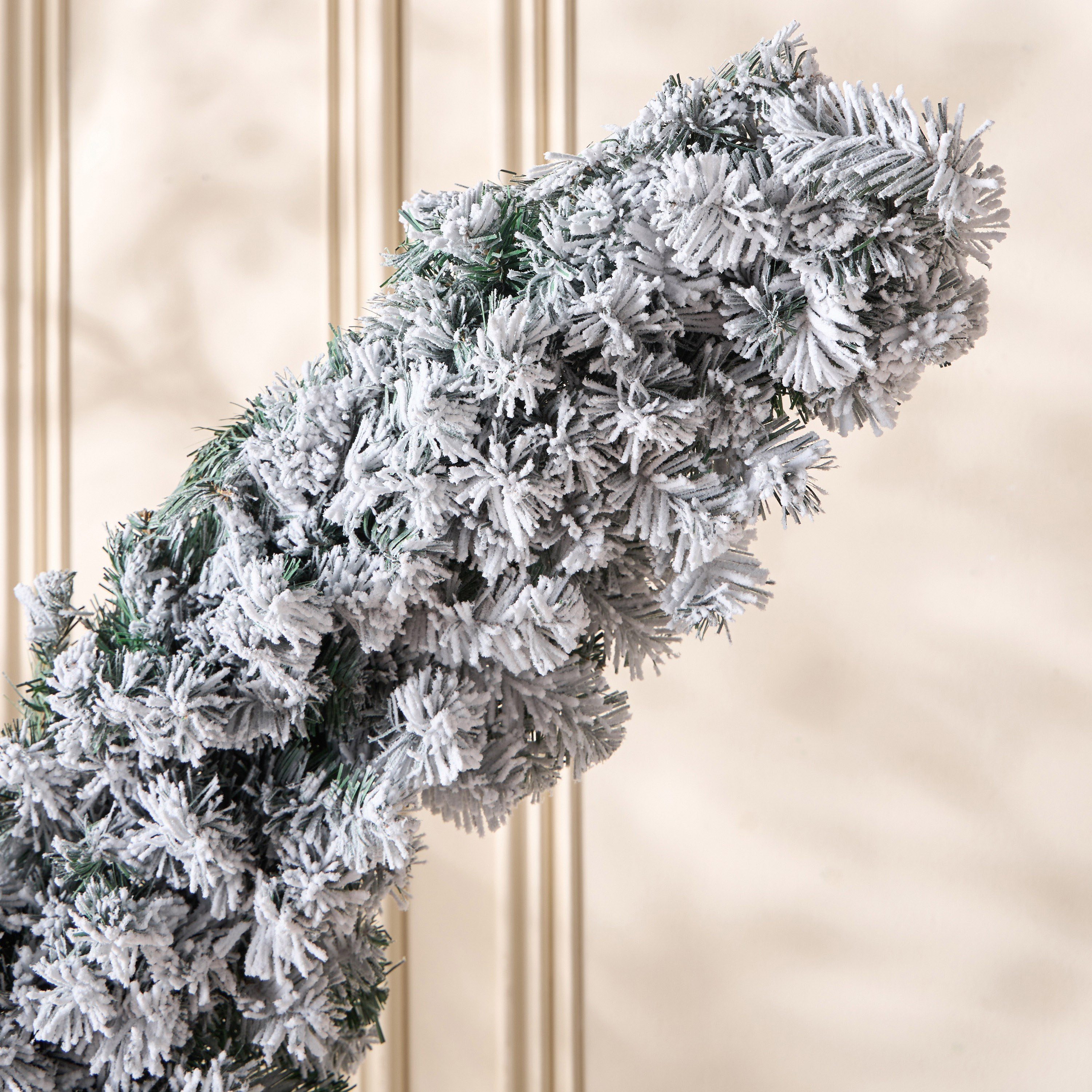 Pine Crescent Flocked Tree - 180 cm-household-gardenandoutdoor-trees-image-2