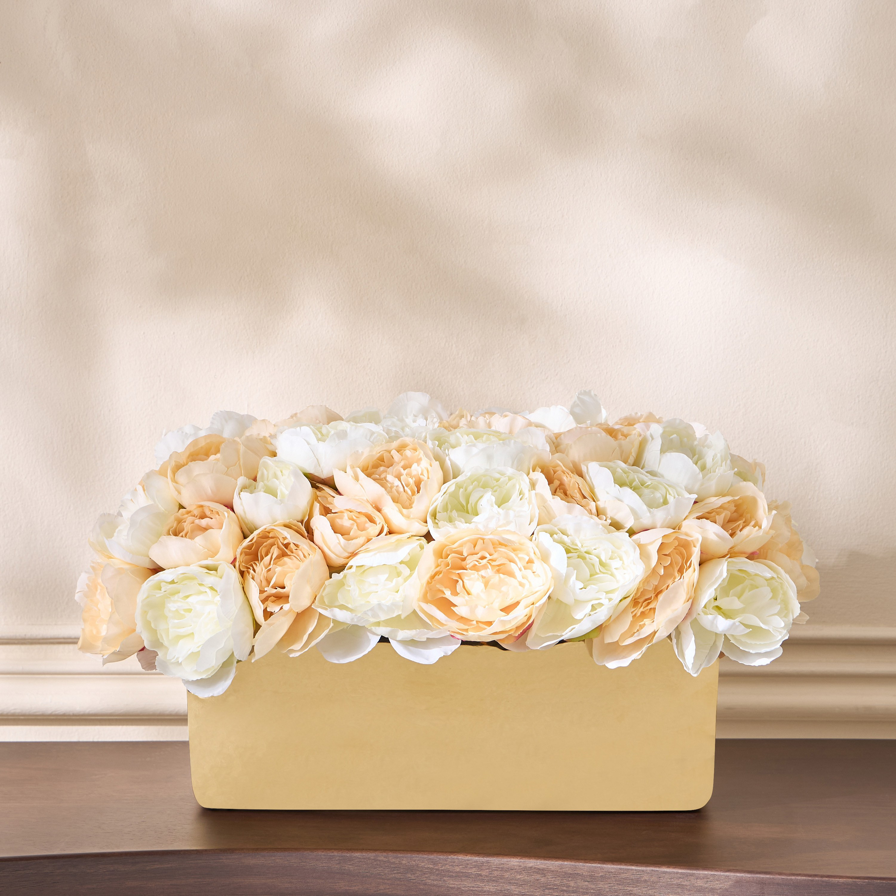 Gild Aurelio Mixed Peony Arrangement in Pot - 32 cm-household-gardenandoutdoor-artificialflowersandplants-flowers-image-1