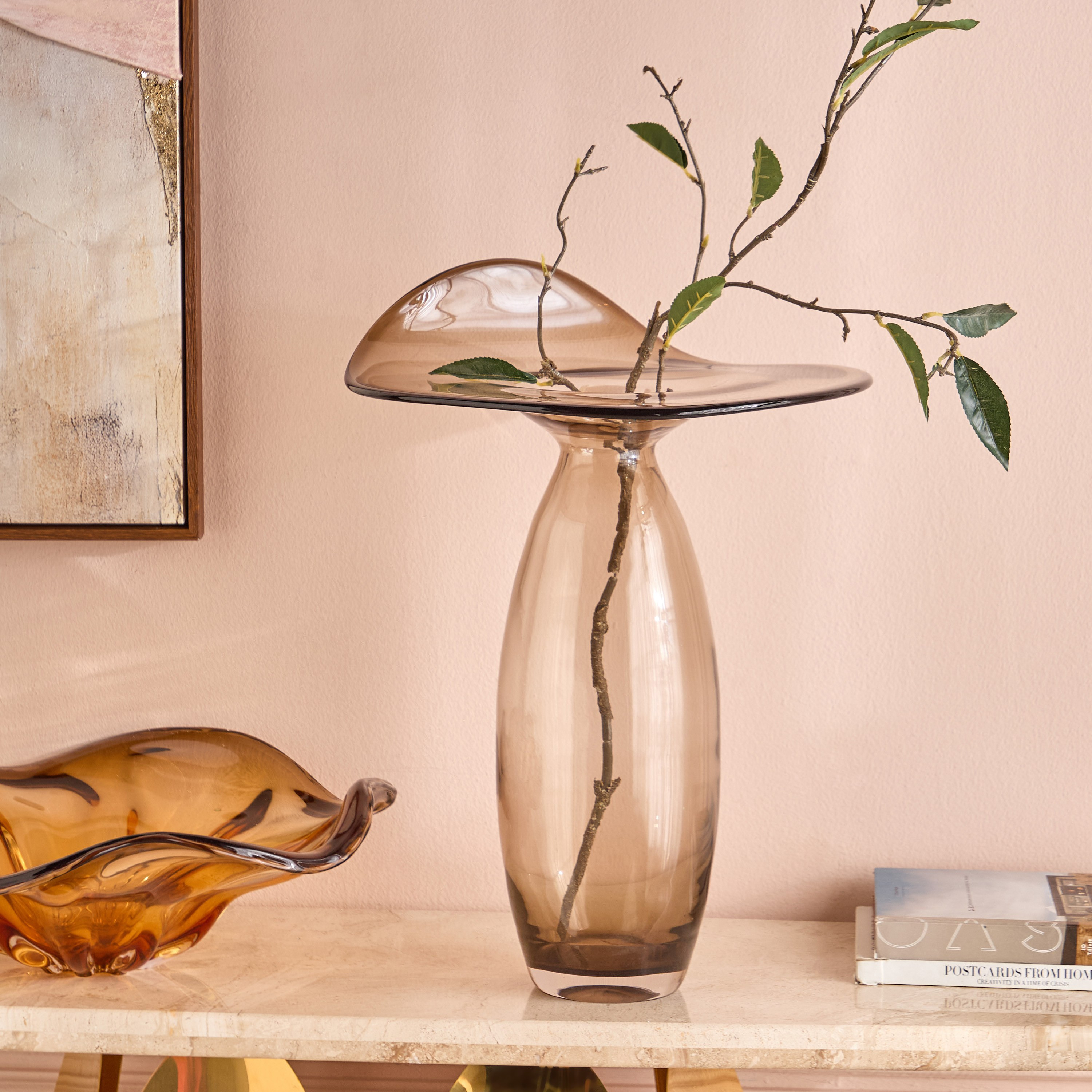 مزهرية زجاج - لوتس - 58 سم-household-decor-vasesandbowls-image-3