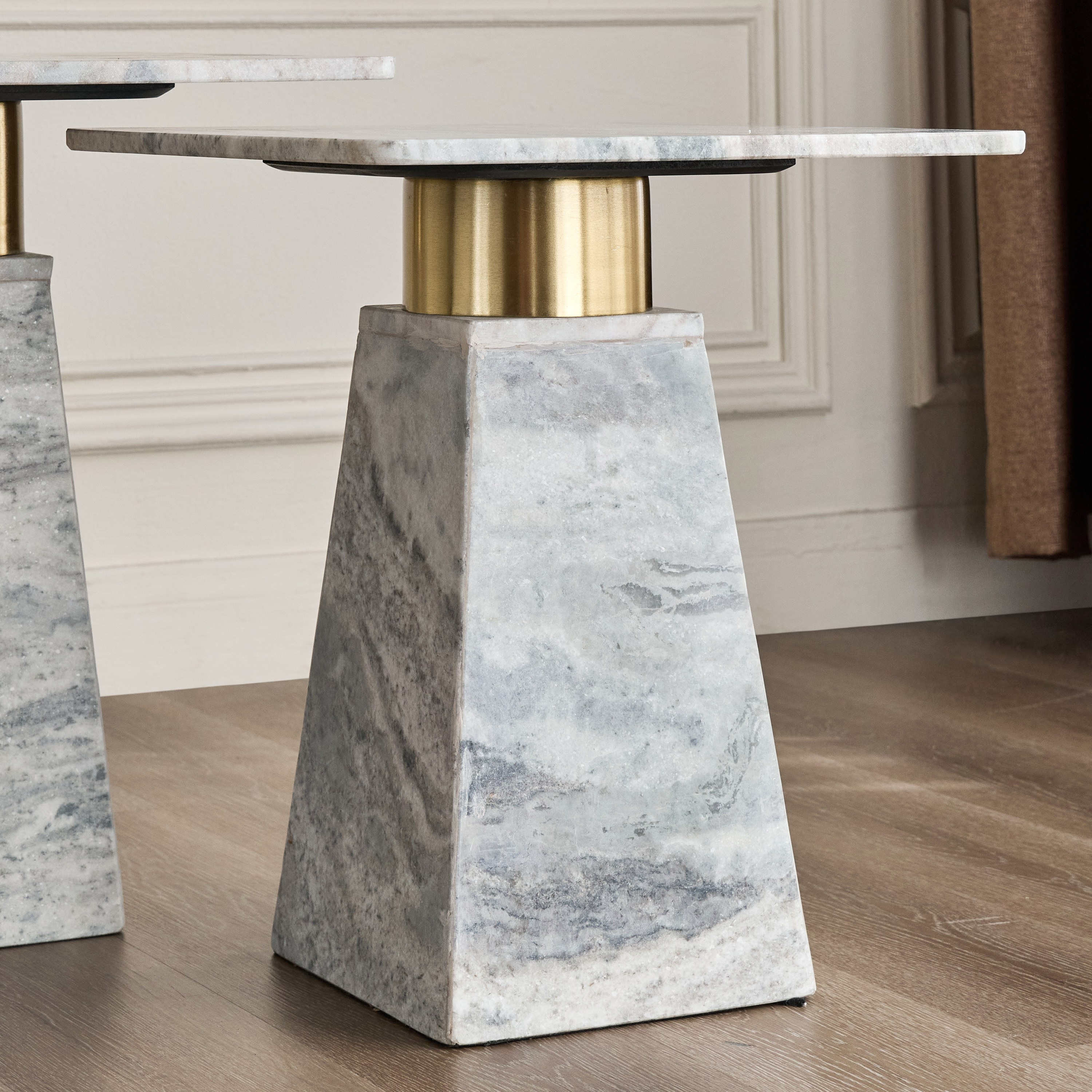 طقم طاولات متداخلة بسطح رخام من قطعتين - كارل-furniture-livingroom-nestoftables-image-3