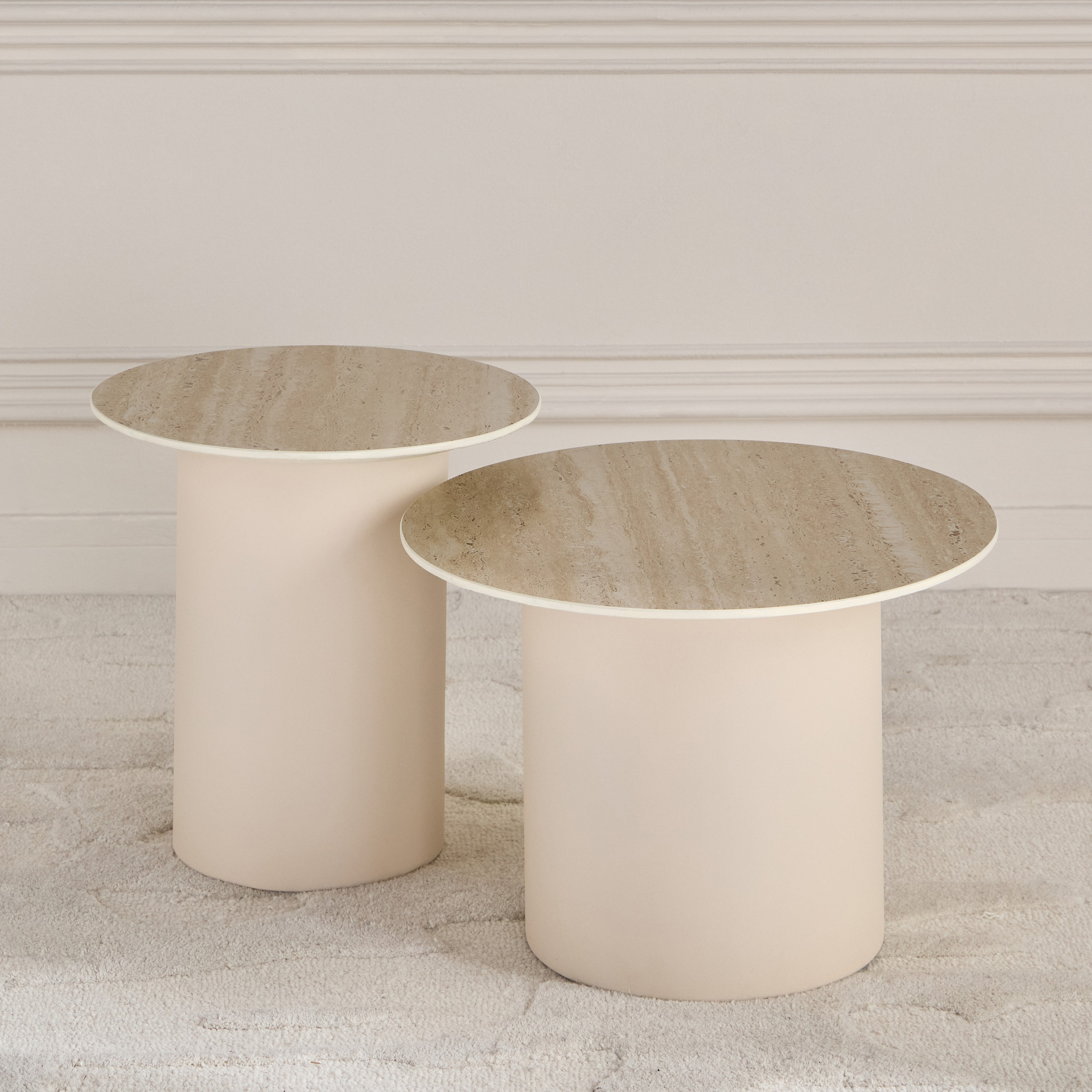 Jerry Ceramic Top Nesting Table - Set of 2