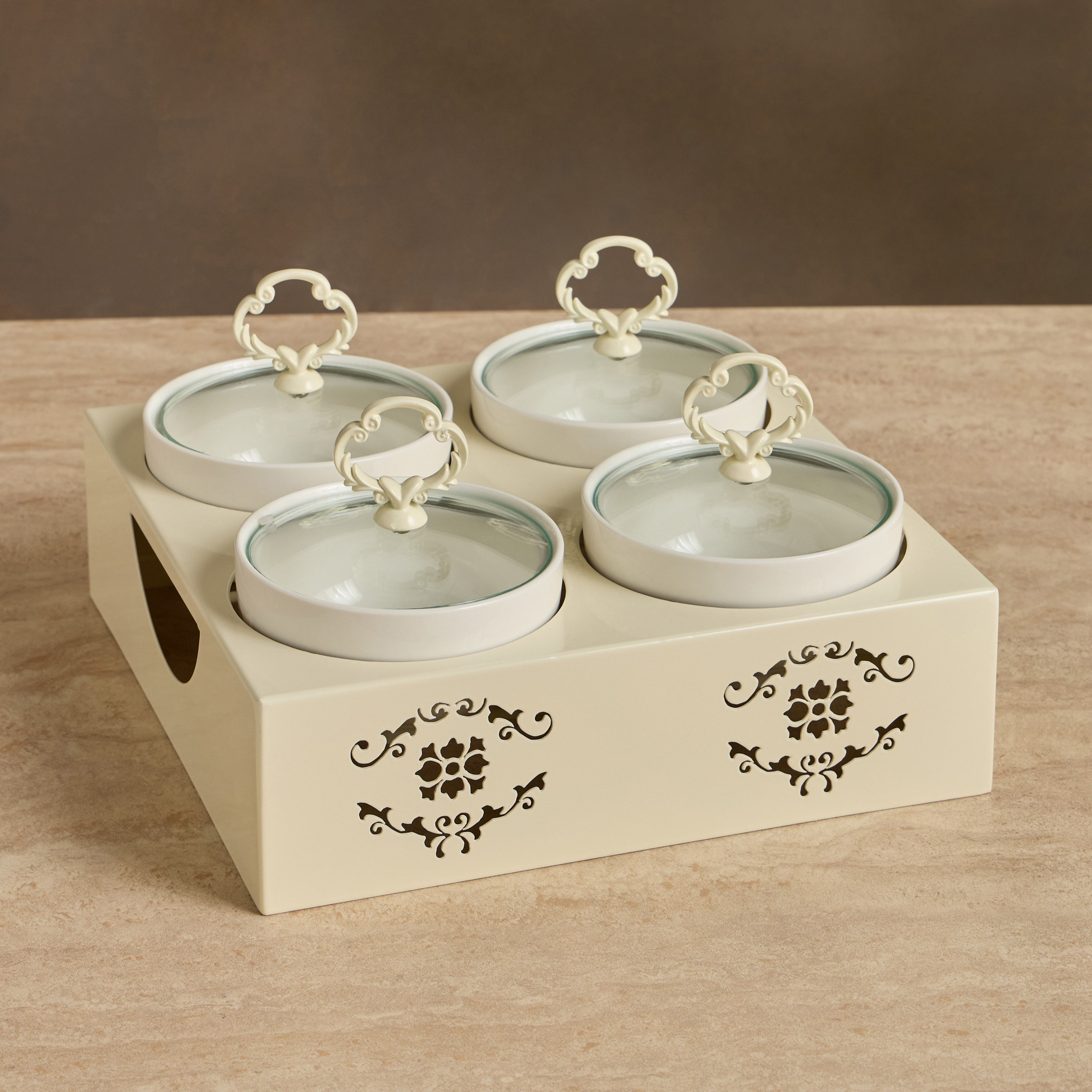 Aleena 4-Piece Porcelain Serving Bowl Set - 12 cm-household-dining-dinnerware-bowls-image-1