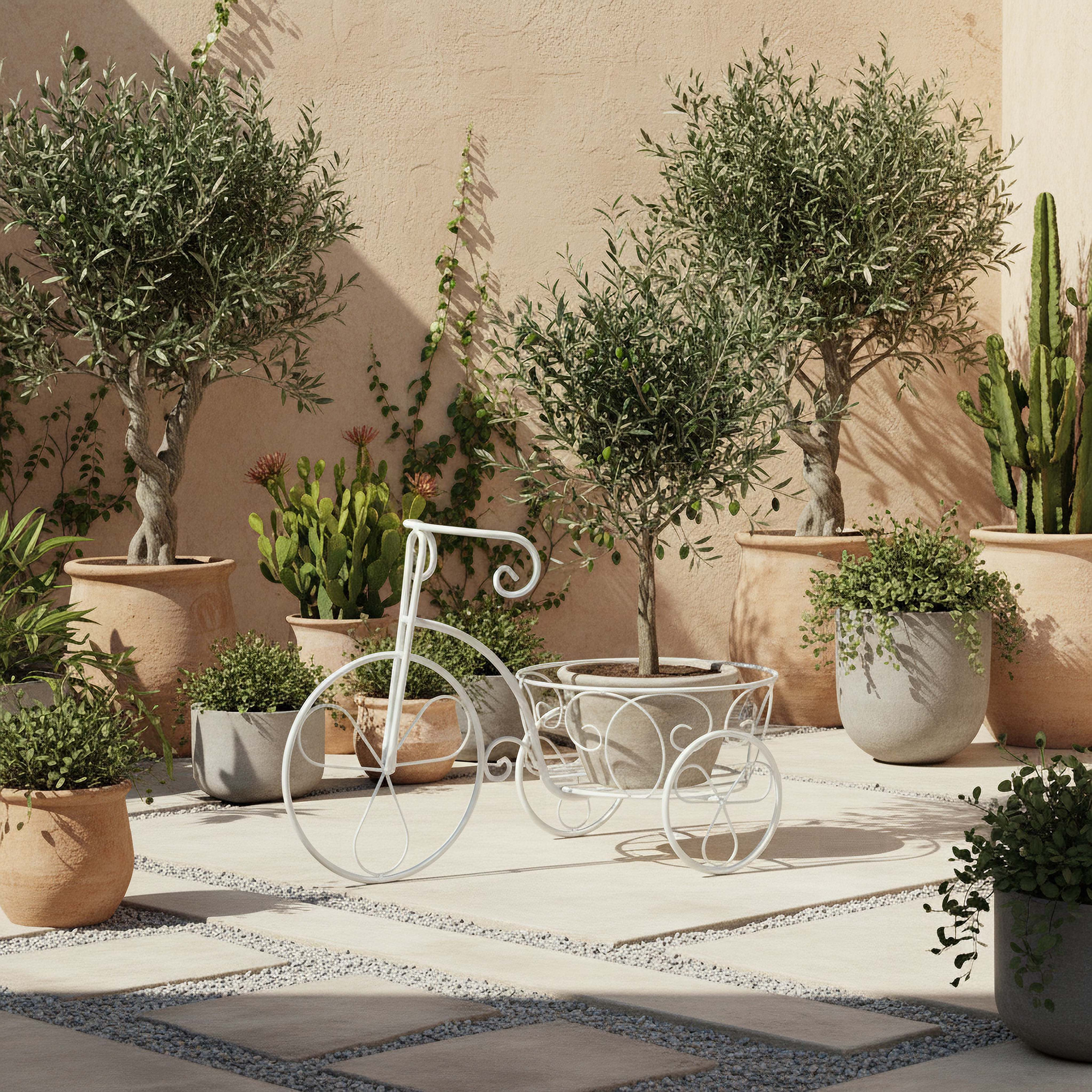 Sequia Metal Planter - 31 cm-household-gardenandoutdoor-trellisandstands-plantstands-image-4