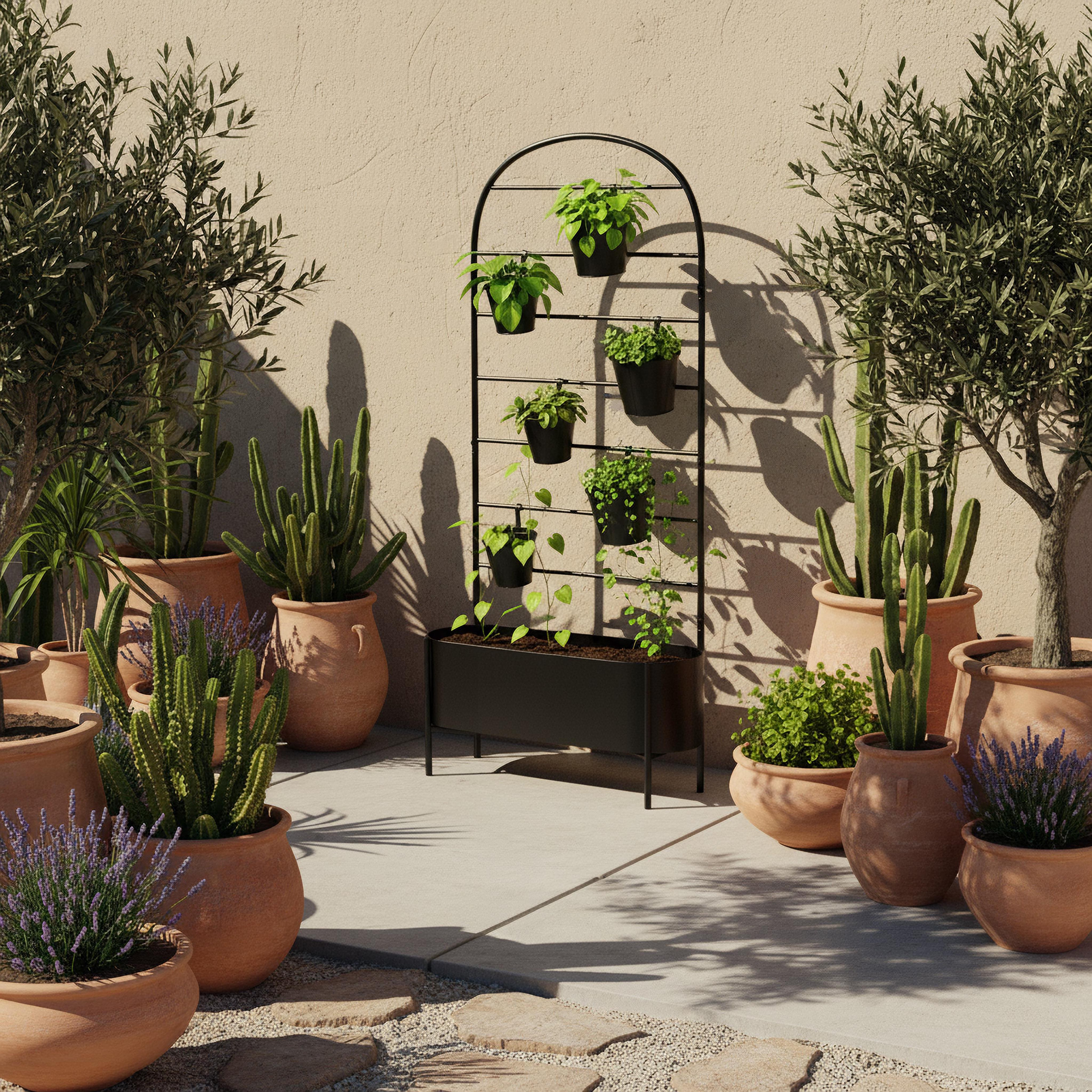 Trivial Metal Garden Stand - 140 cm-household-gardenandoutdoor-trellisandstands-plantstands-image-4