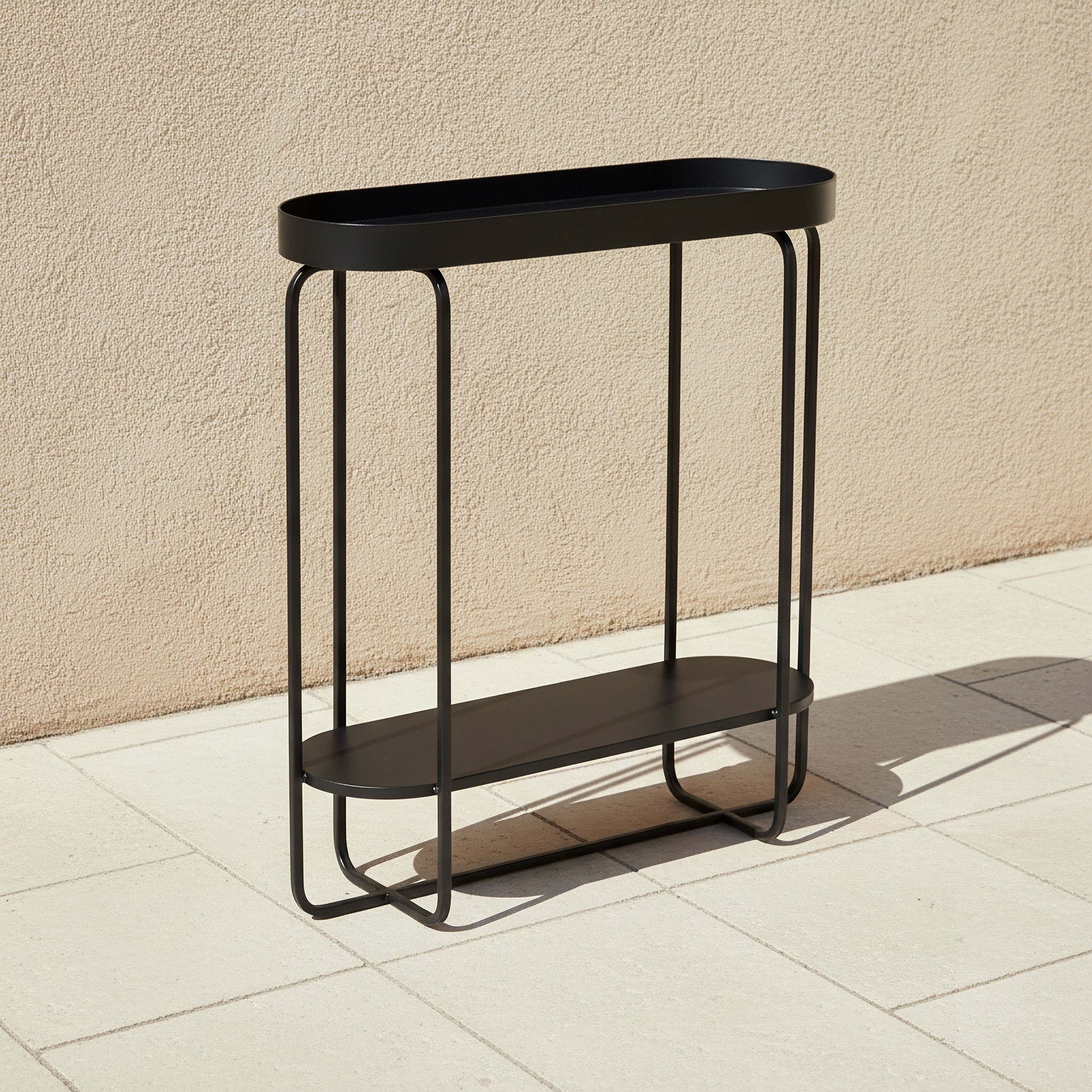 Hazel 2-Tier Metal Planter Stand - 65 cm-household-gardenandoutdoor-trellisandstands-plantstands-image-1