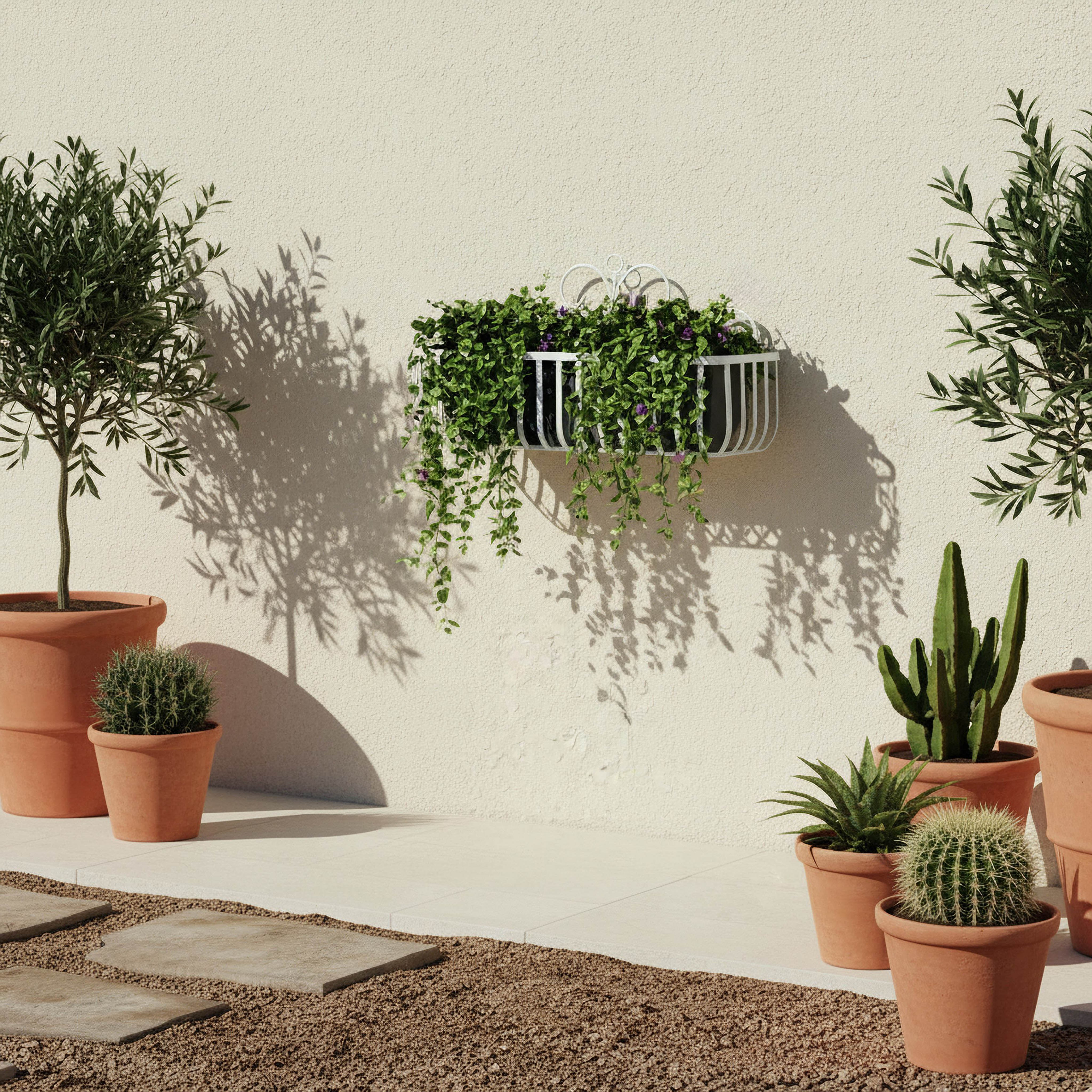 Sequia Metal Hanging Planter - 28 cm-household-gardenandoutdoor-potsandplanters-hangingplanters-image-4