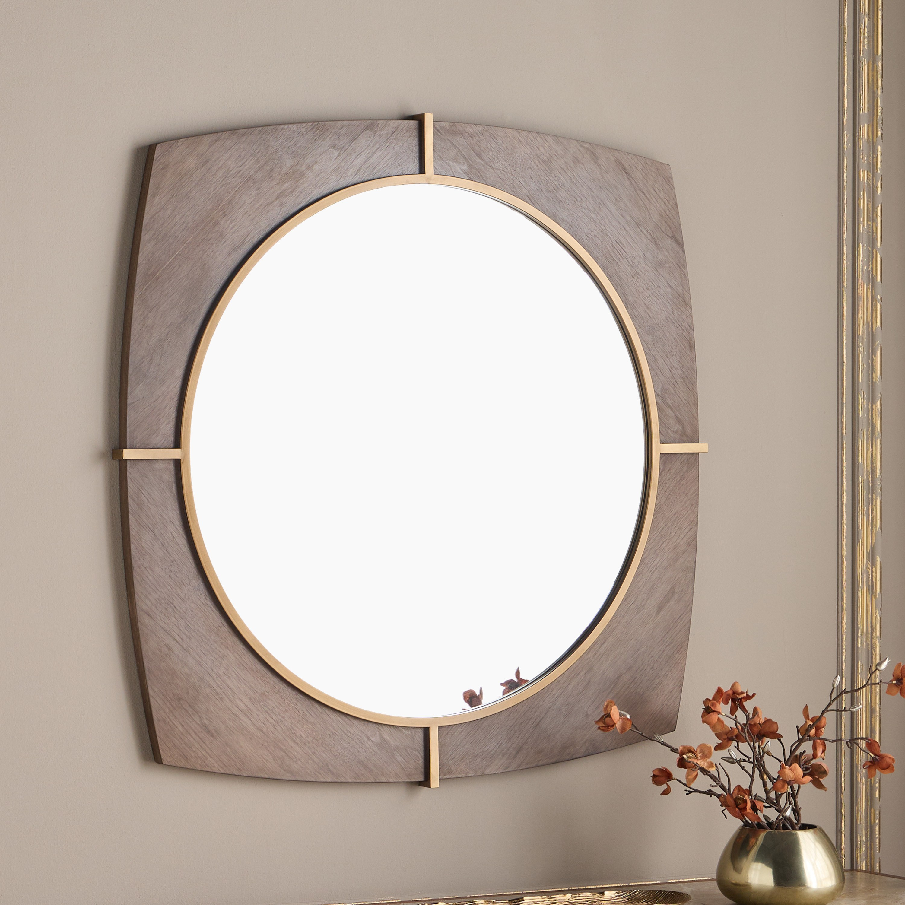 مرآة حائط - فيلورا - 100x100 سم-household-walldecorandmirrors-mirrors-wallmirrors-image-2