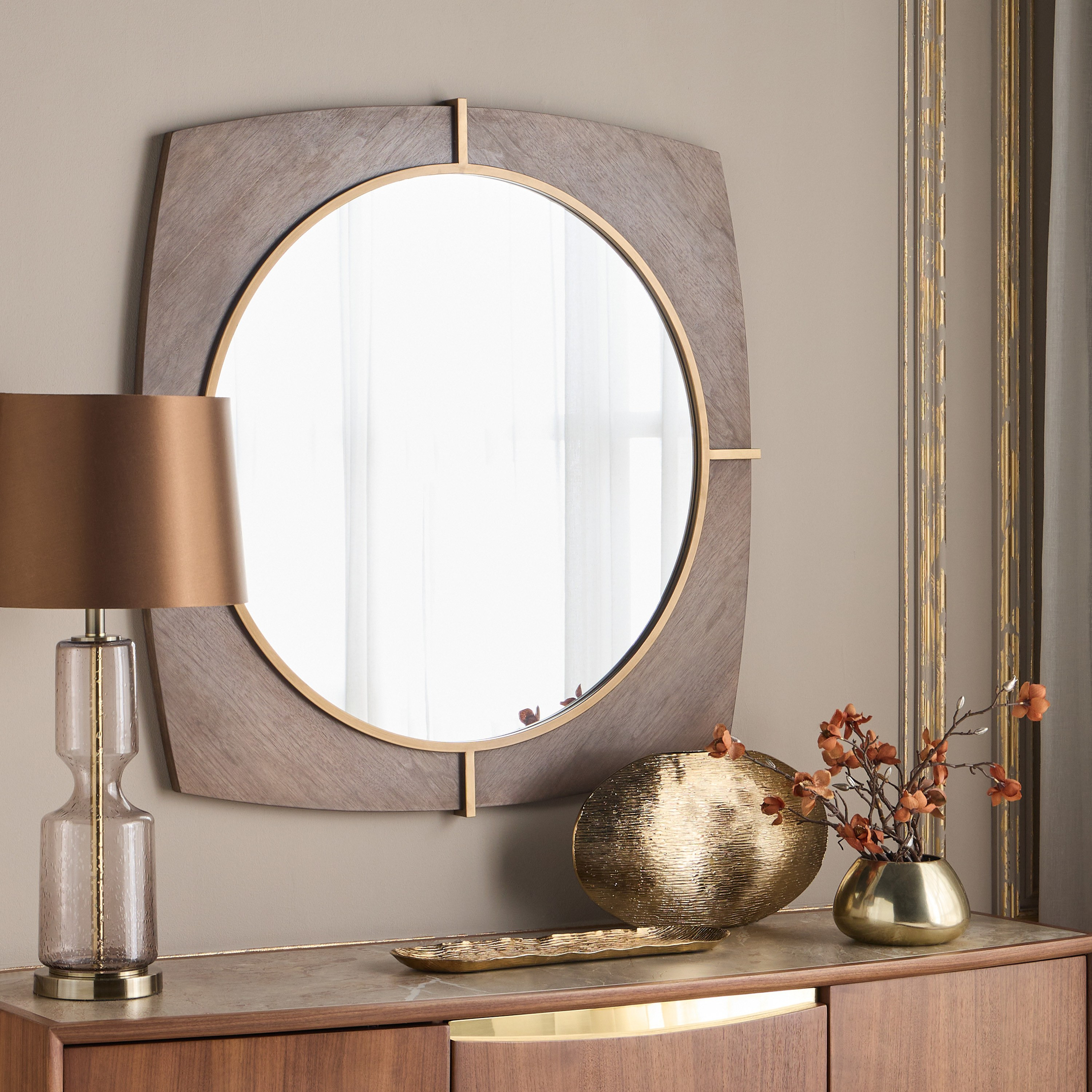 مرآة حائط - فيلورا - 100x100 سم-household-walldecorandmirrors-mirrors-wallmirrors-image-6