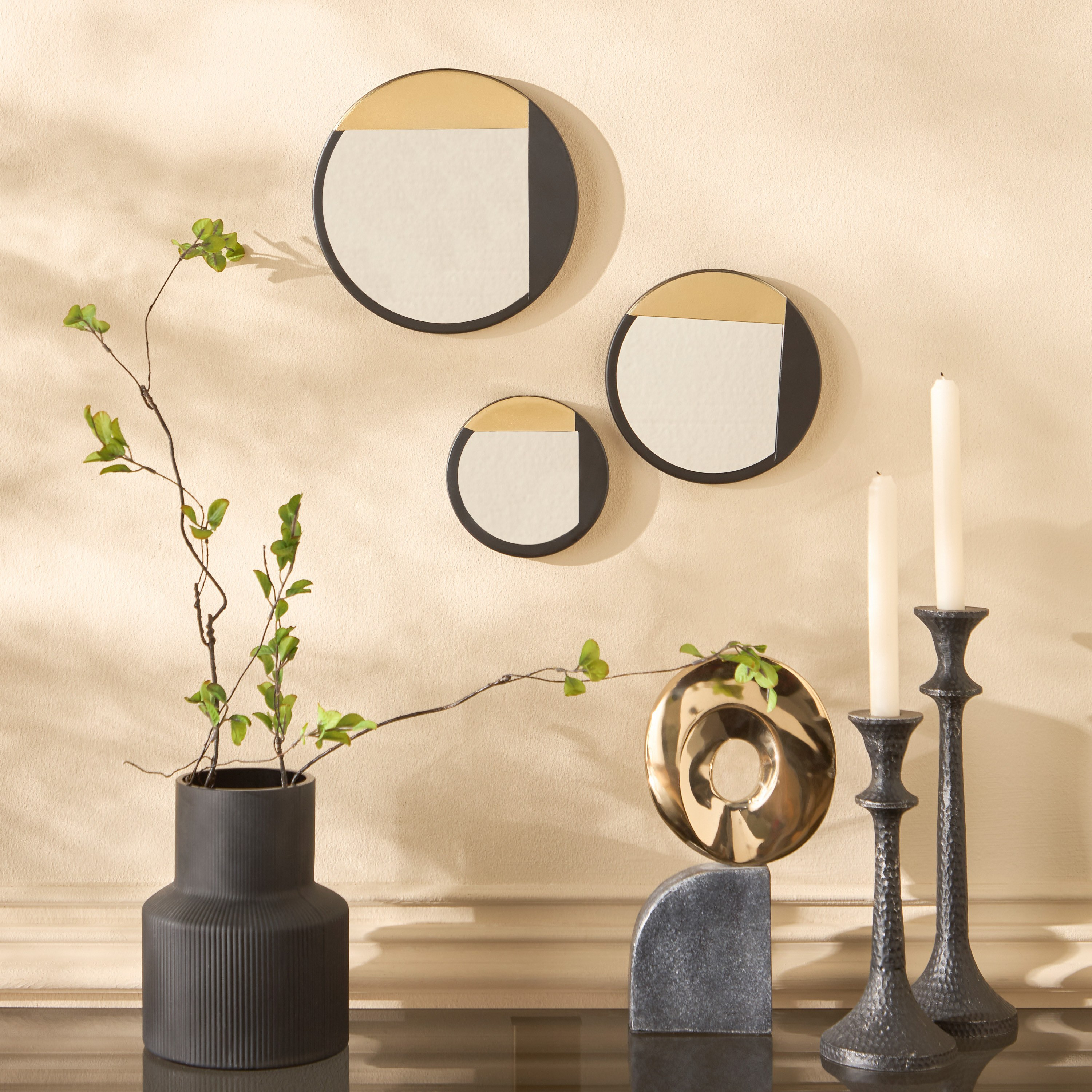 Mirias Mirrored Wall Accent - Set of 3-household-walldecorandmirrors-wallaccents-image-3