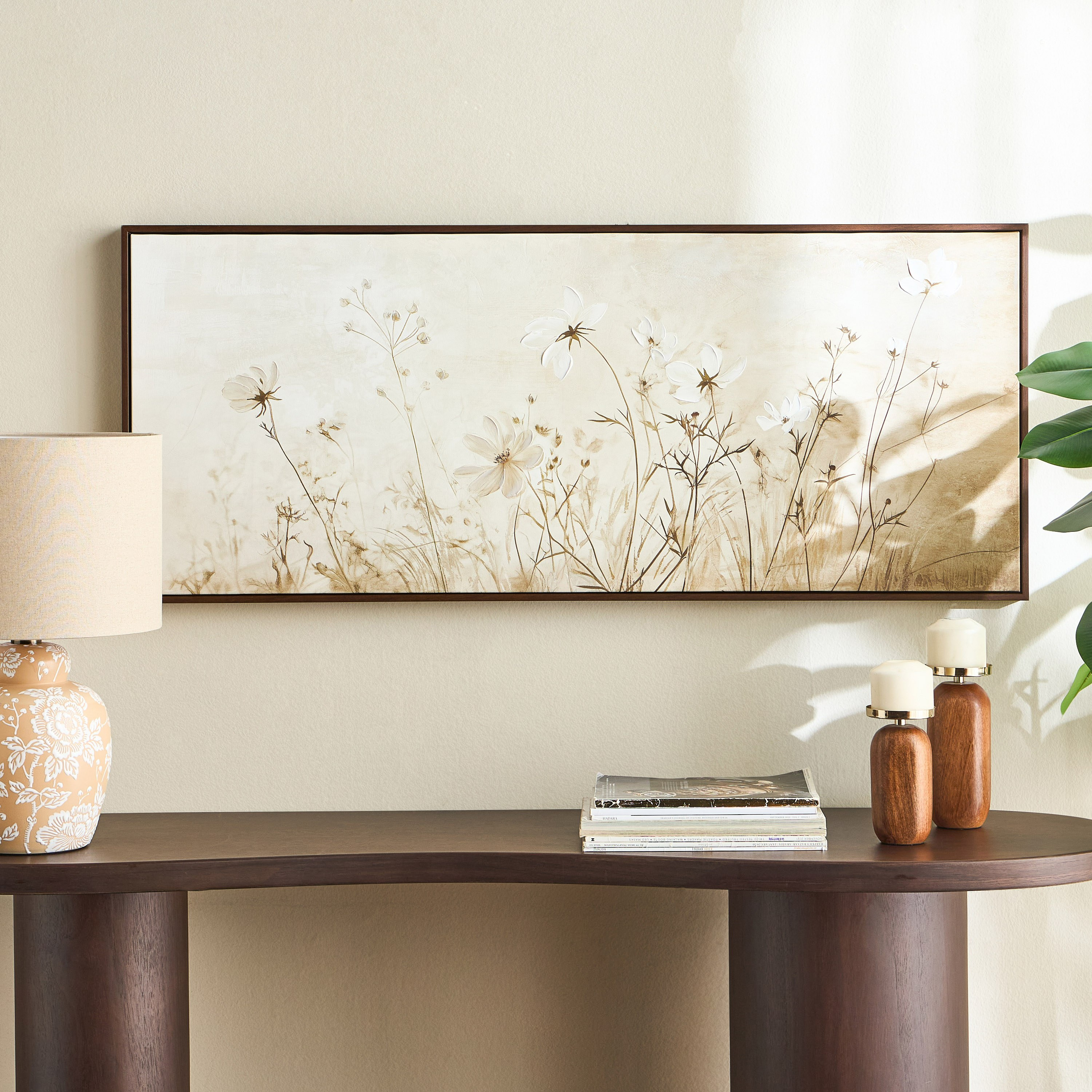 Muse Framed Canvas Wall Art - 120x50 cm-household-walldecorandmirrors-wallart-image-3