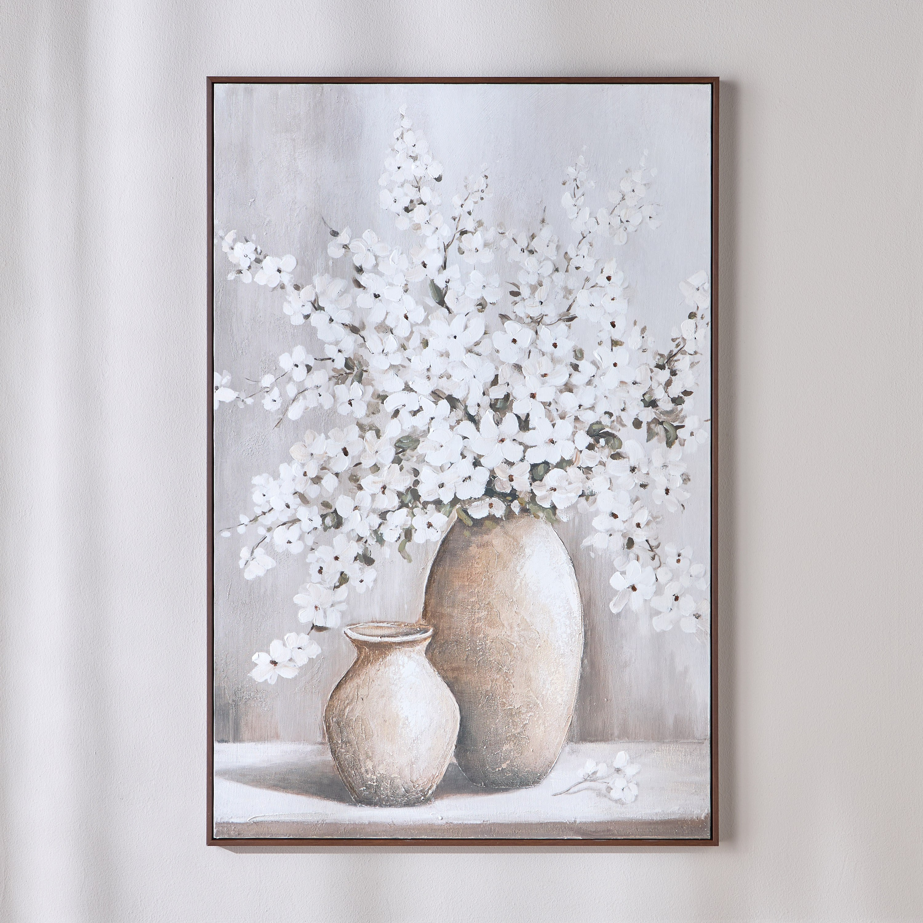 Velour Oil Painting Framed Canvas Wall Art - 80x120 cm