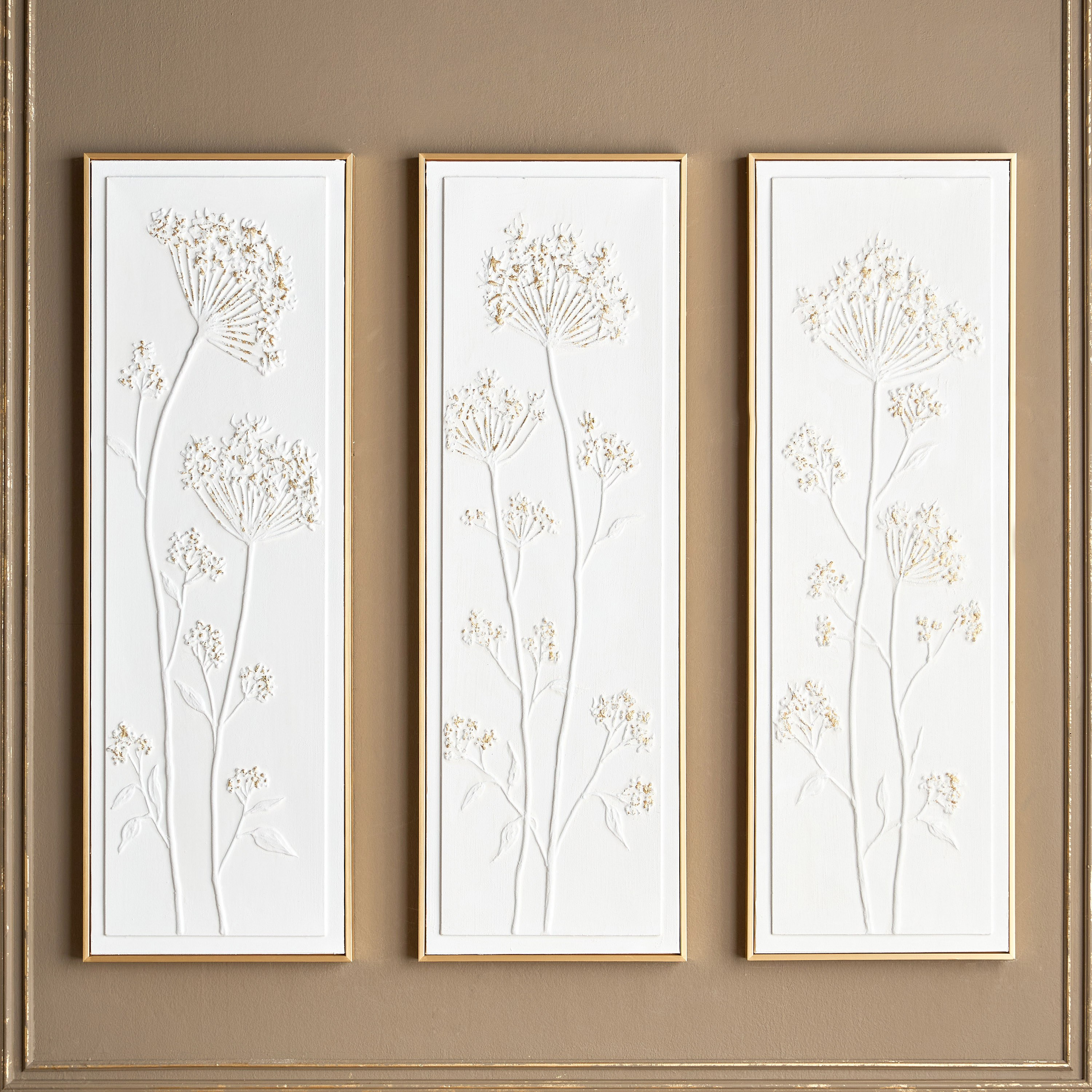 Finese 3-Piece Oil Painting Framed Canvas Art Set - 120x40 cm-household-walldecorandmirrors-wallart-image-1