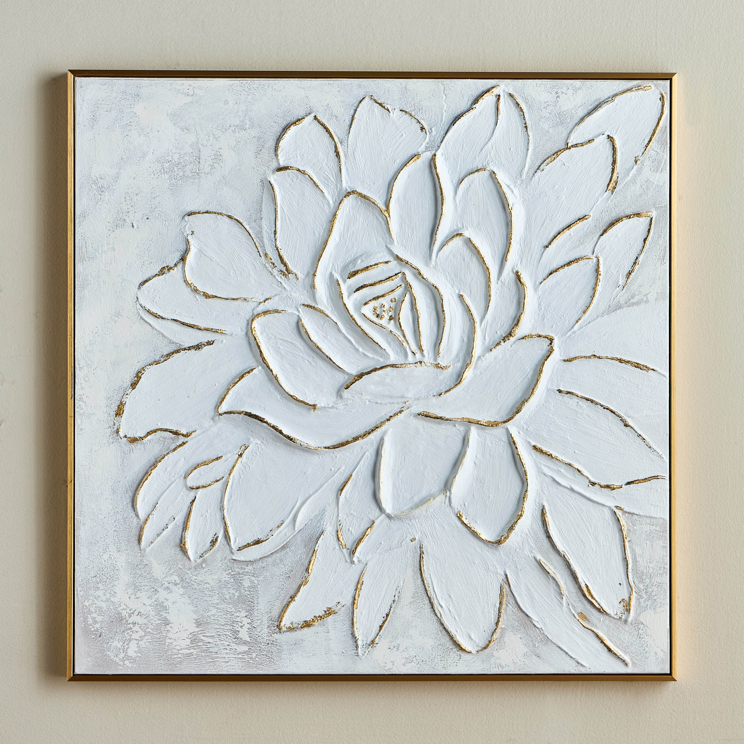 Glimmer Oil Painting Framed Canvas Wall Art - 100x100 cm-household-walldecorandmirrors-wallart-image-1
