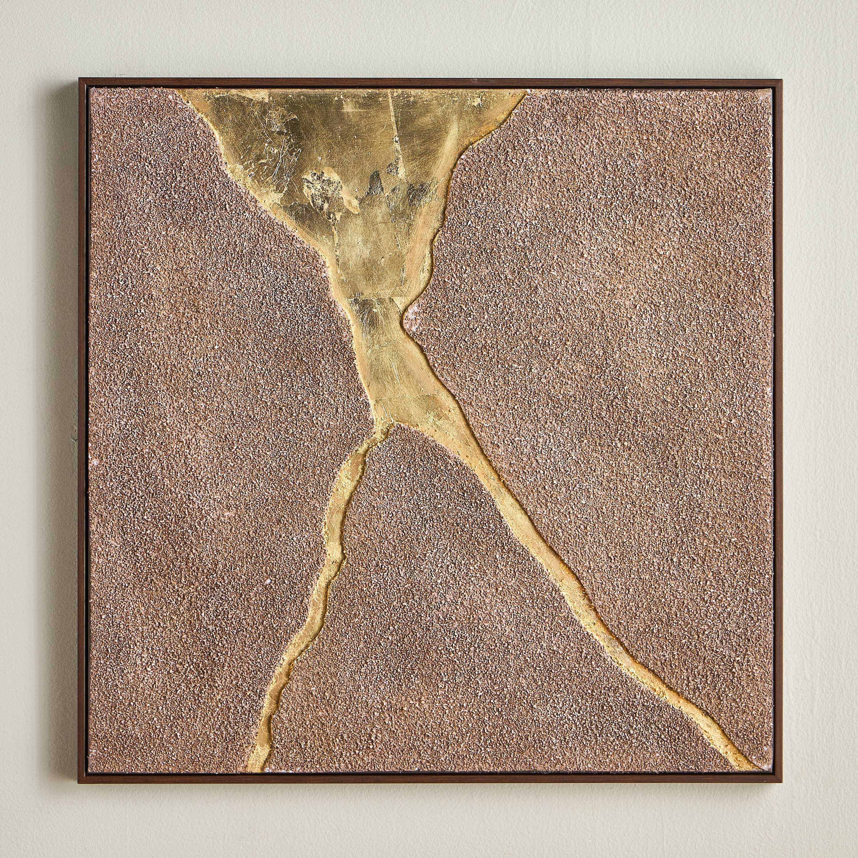 Surge Oil Painting Framed Canvas Wall Art - 80x80 cm-household-walldecorandmirrors-wallart-image-1