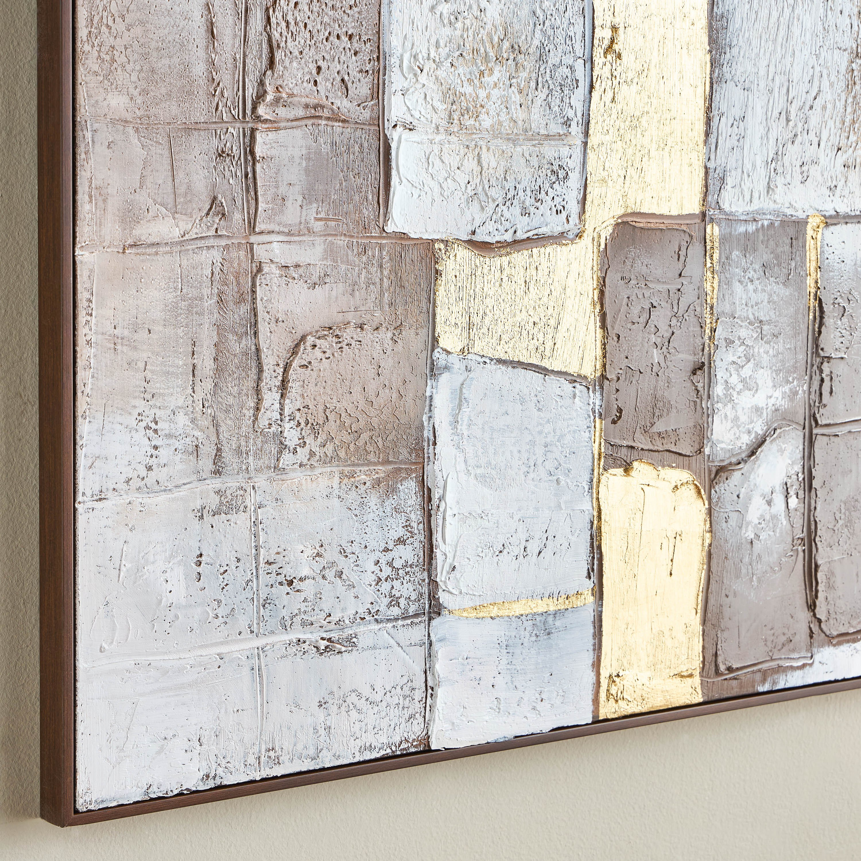 Echo Oil Painting Framed Canvas Wall Art - 100x100 cm-household-walldecorandmirrors-wallart-image-3