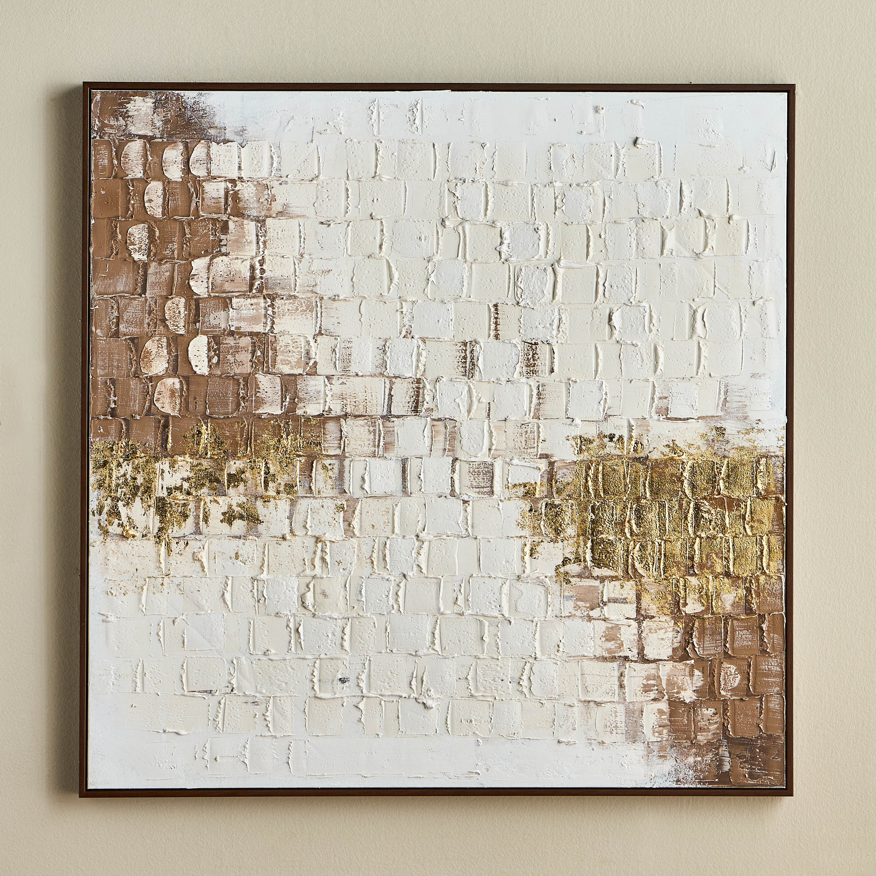 Flux Framed Canvas Oil Painting Wall Art - 100x100 cm-household-walldecorandmirrors-wallart-image-2