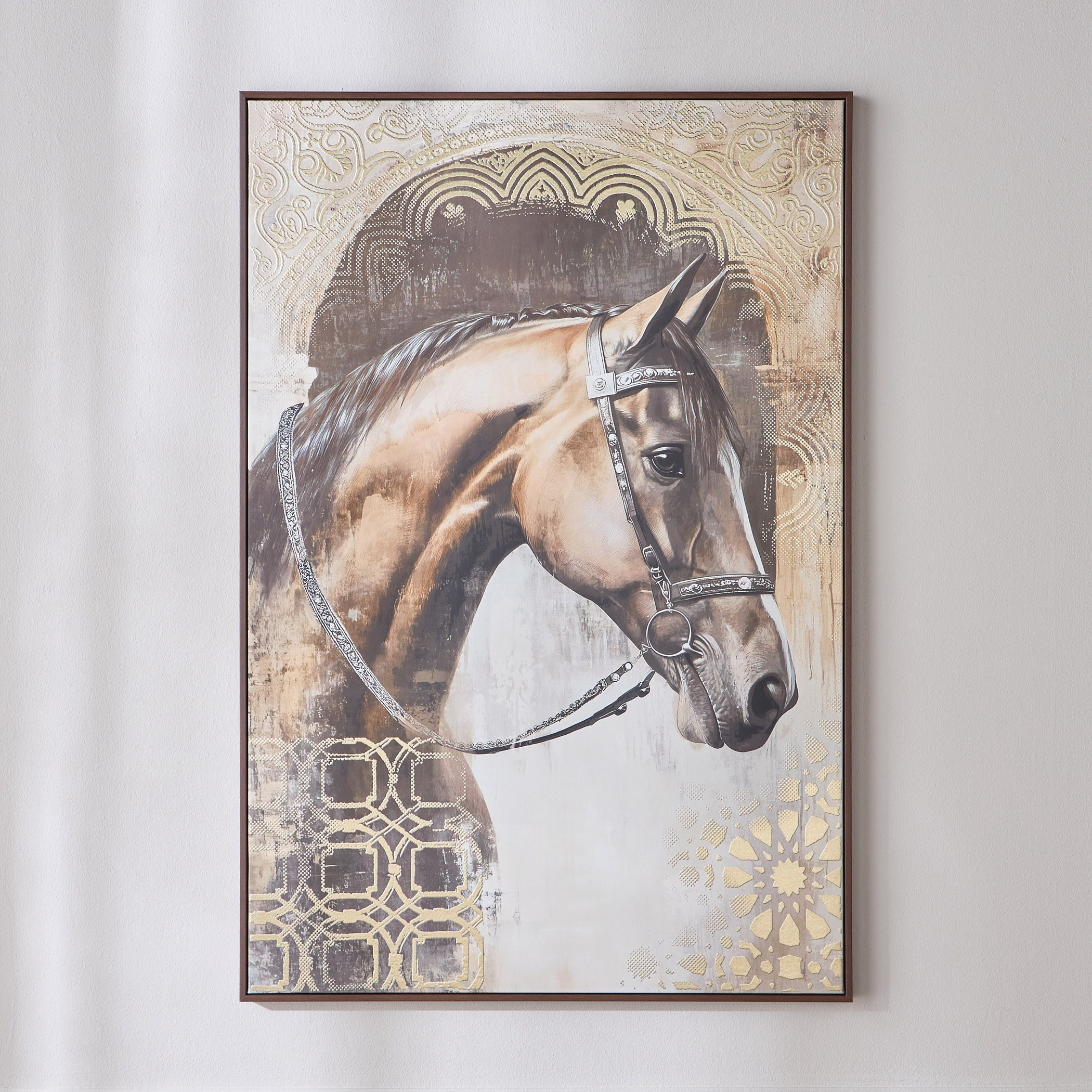 Hoof Framed Canvas Wall Art - 82x122 cm
