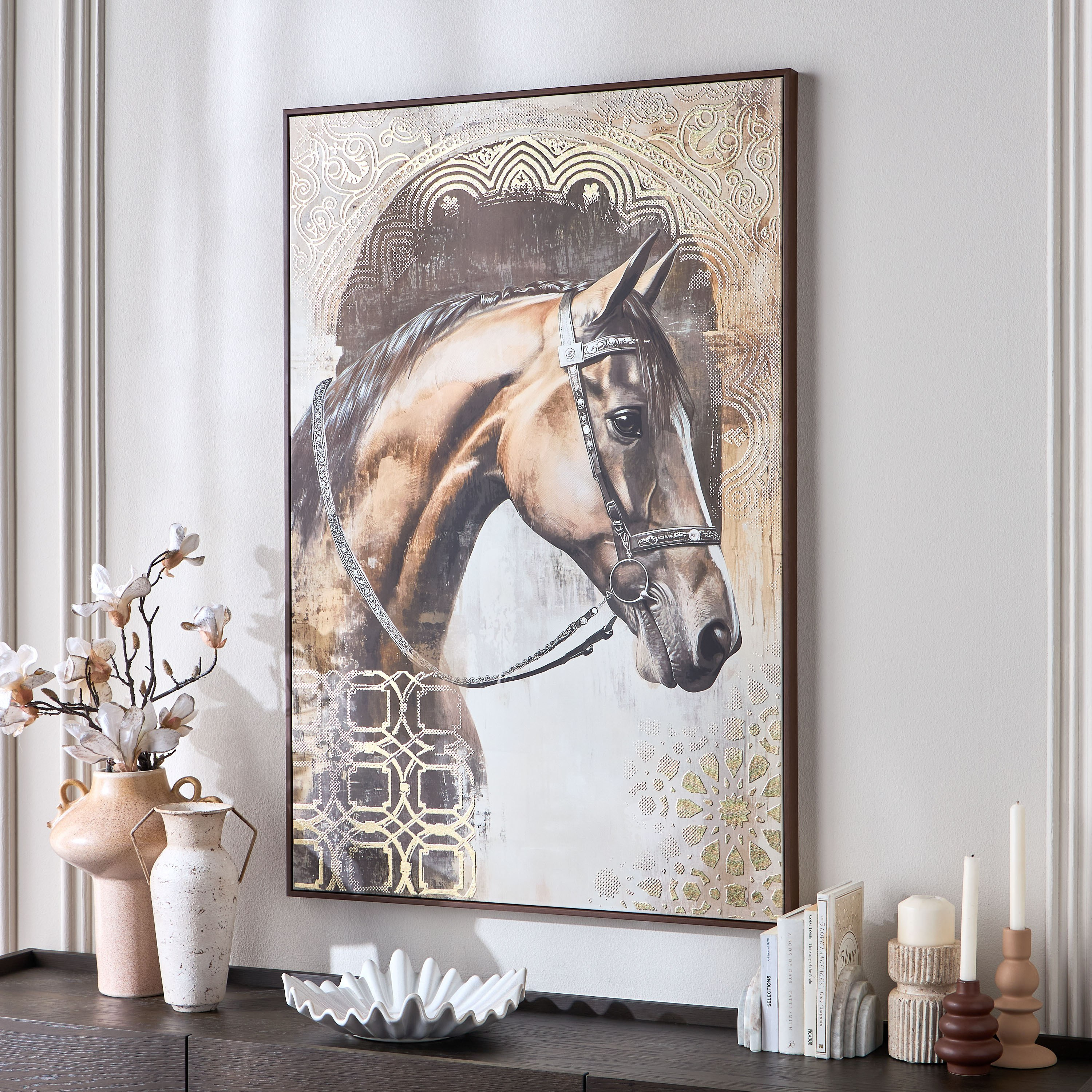 Hoof Framed Canvas Wall Art - 82x122 cm-household-walldecorandmirrors-wallart-image-3