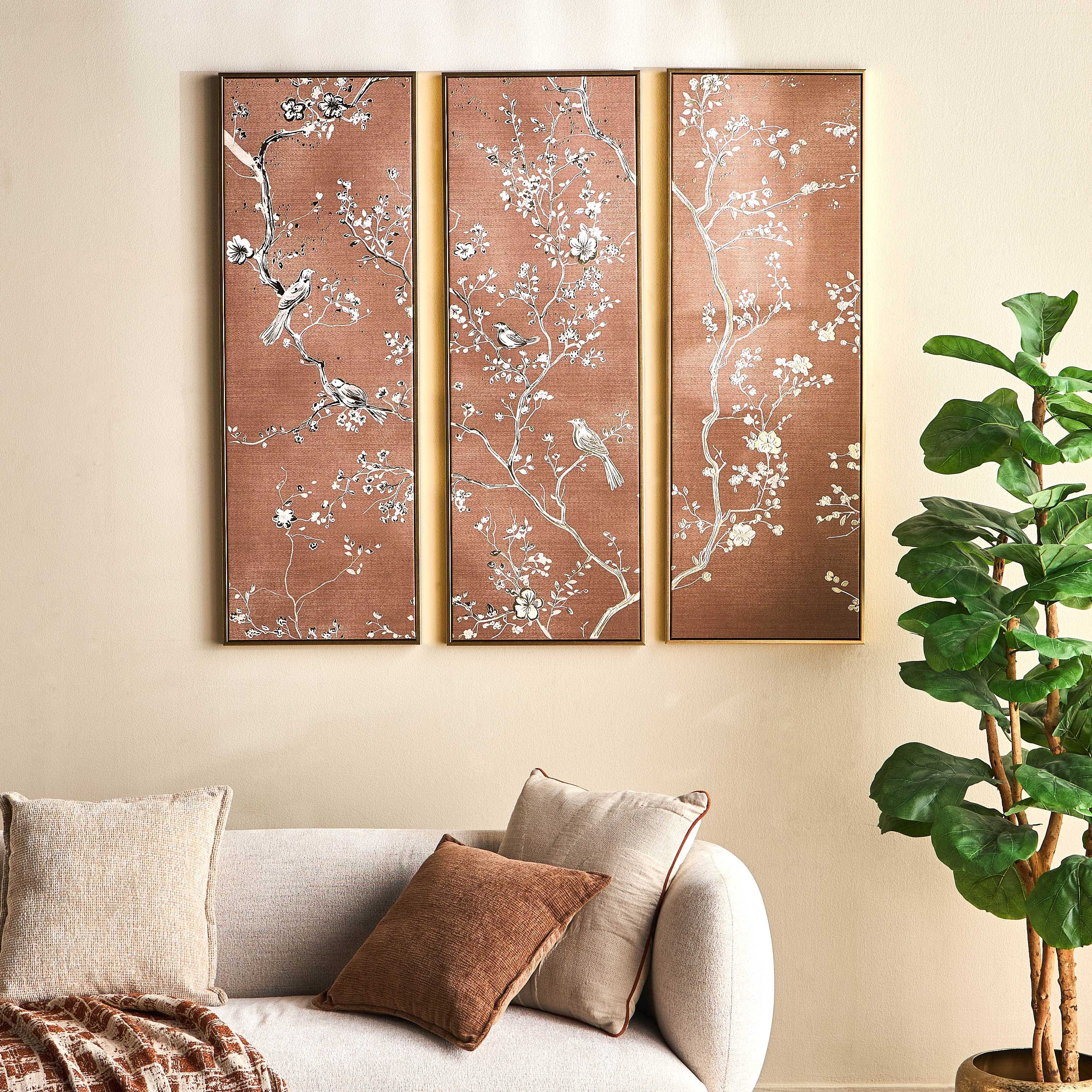 Sway Panel 3-Piece Framed Canvas Wall Art Set - 122.5x127.5 cm-household-walldecorandmirrors-wallart-image-3