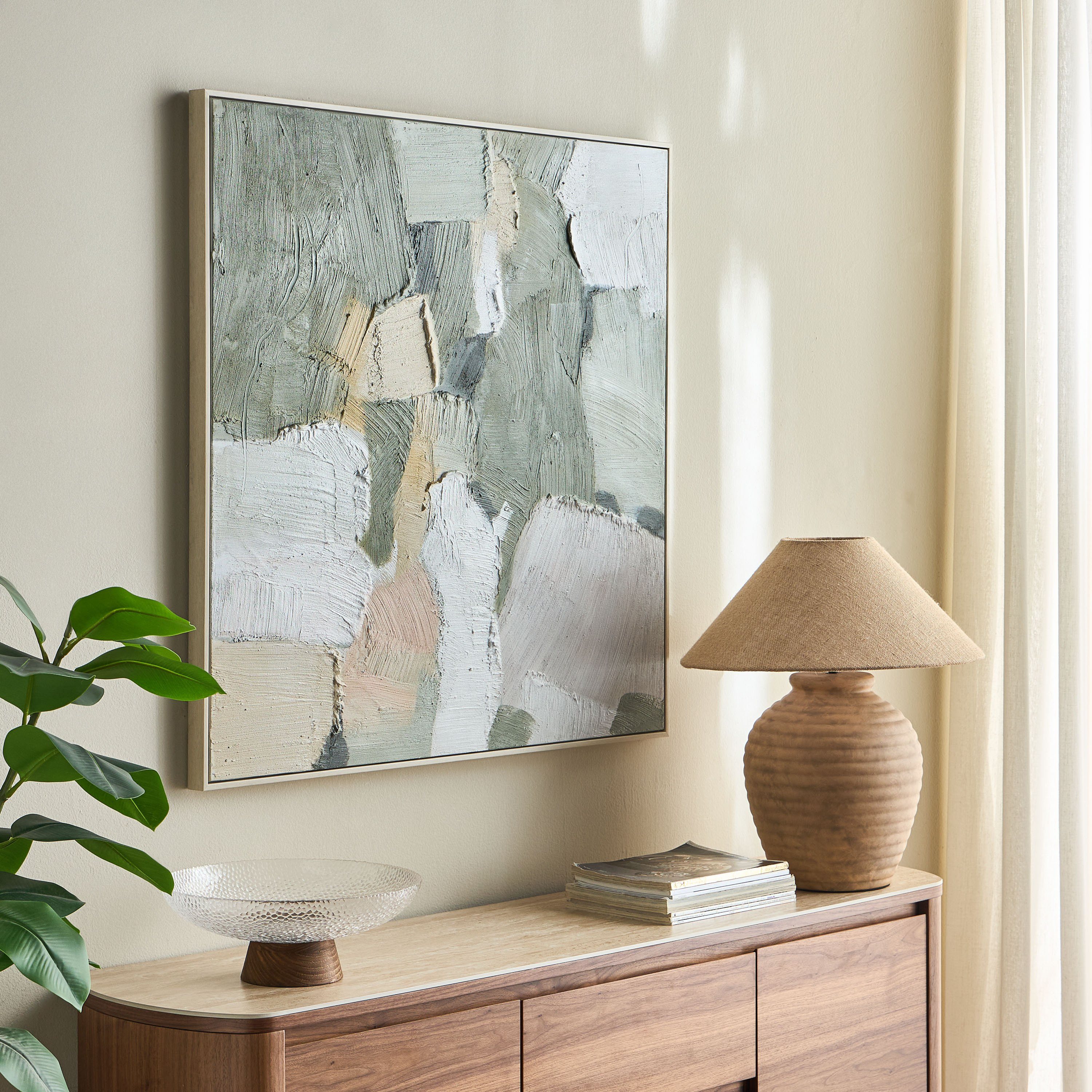Vortex Framed Canvas Oil Painting Wall Art - 100x100 cm-household-walldecorandmirrors-wallart-image-4