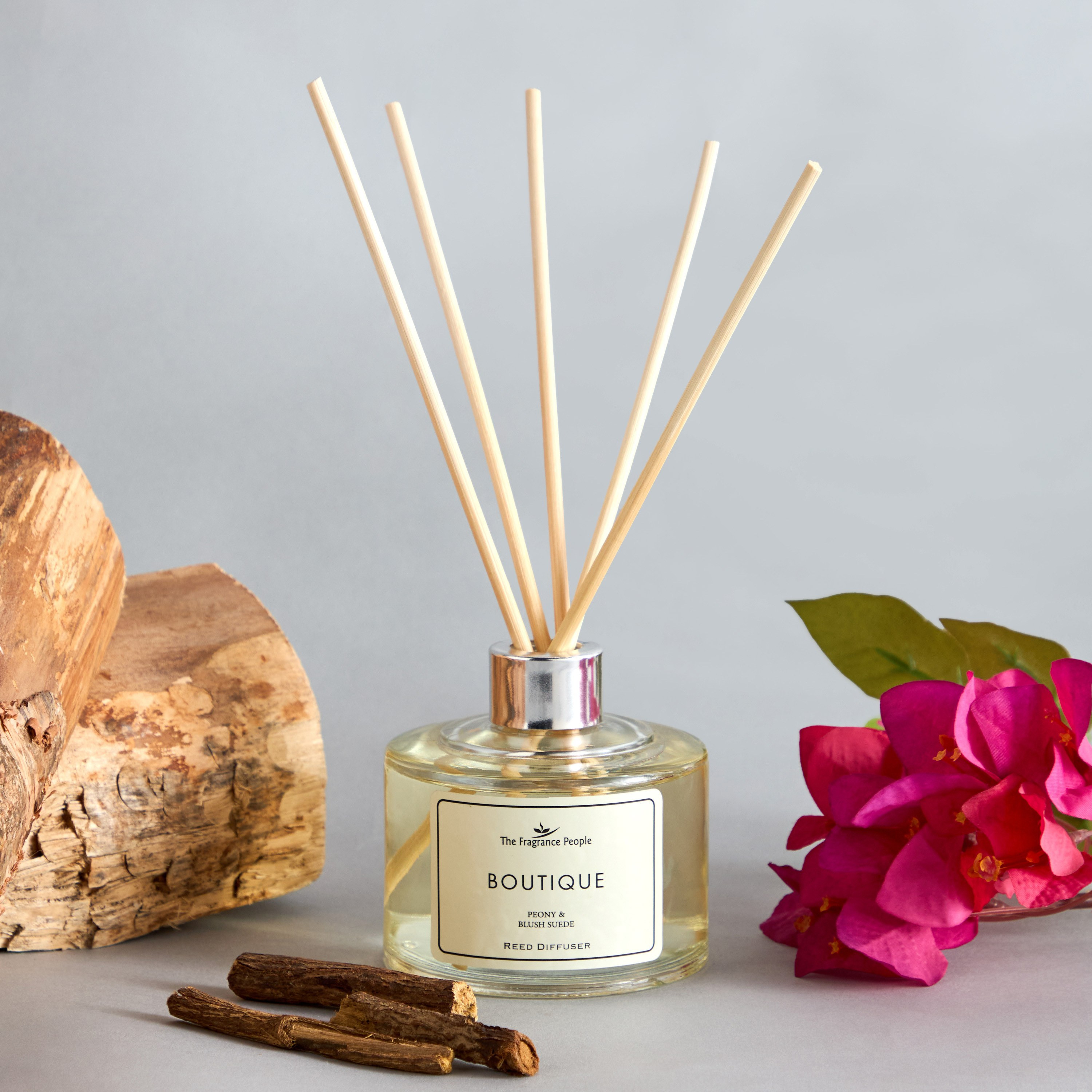 Boutique Peony & Blush Suede Diffuser - 200 ml-household-homefragrance-reeddiffusers-image-1