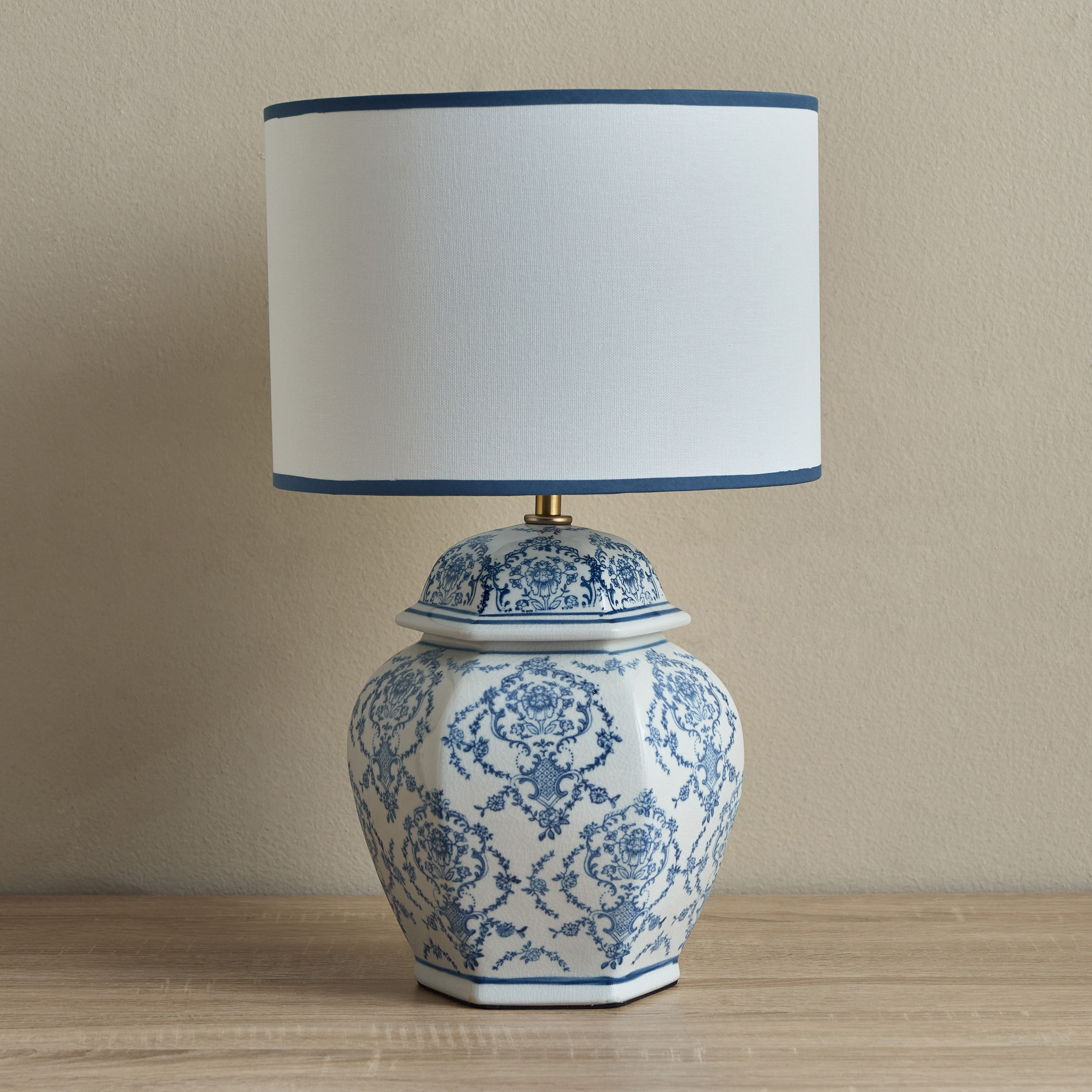 مصباح طاولة سيراميك - بودري - 49.5 سم-household-lighting-tableanddesklamps-image-1