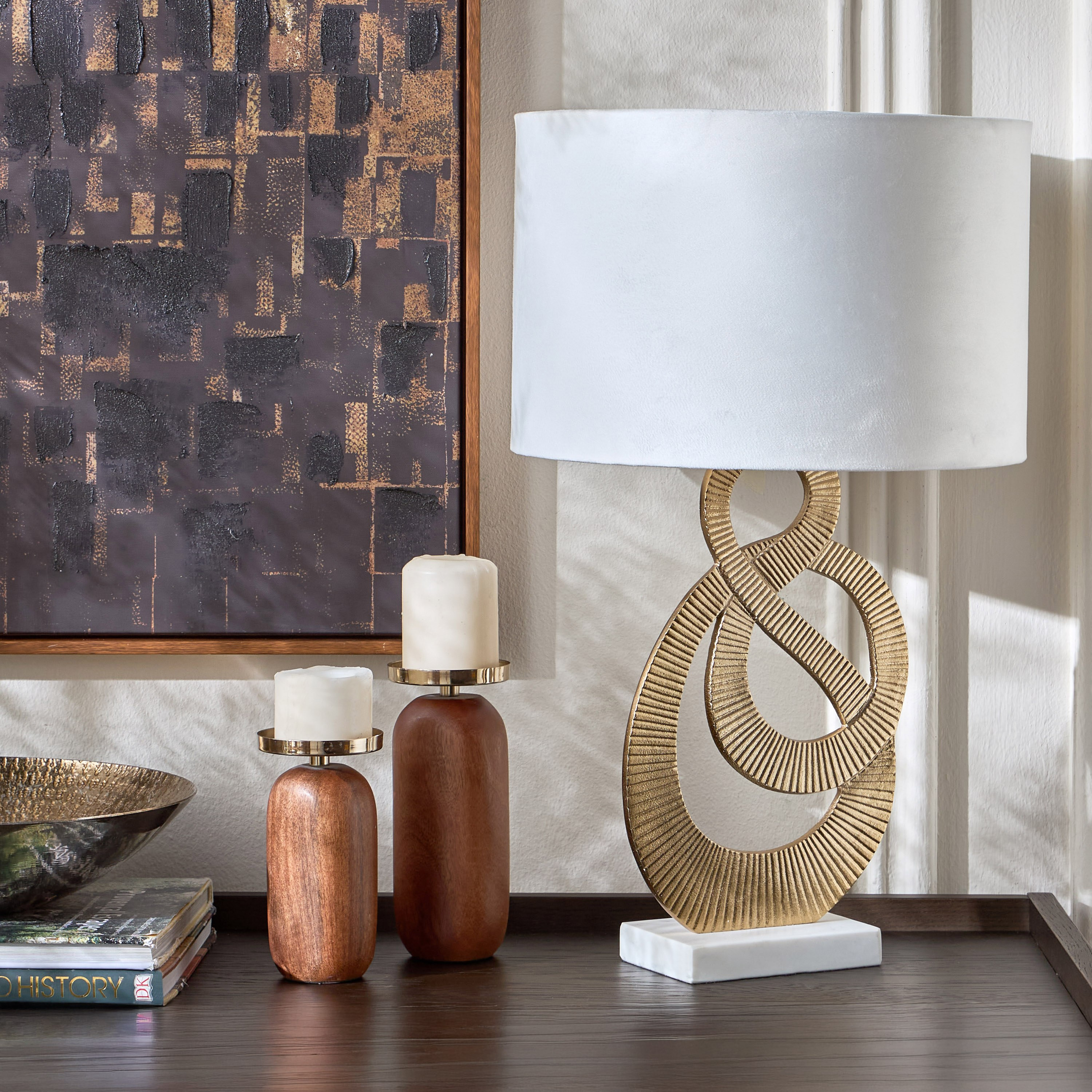 Glorion Metal Table Lamp - 61 cm-household-lighting-tableanddesklamps-image-5