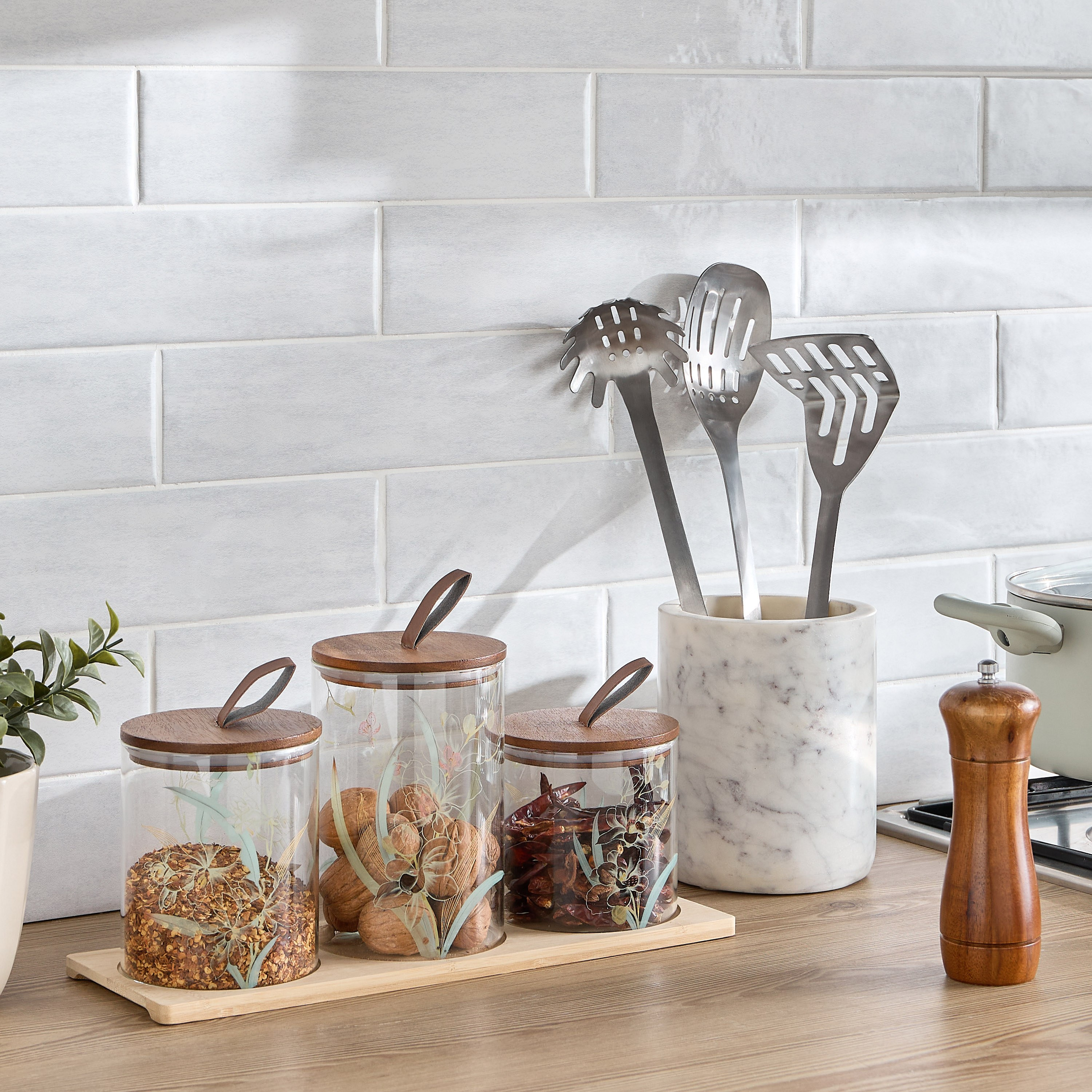 Botanics 3-Piece Jar Set with Tray-household-kitchen-foodstorage-pantryandstorage-image-4