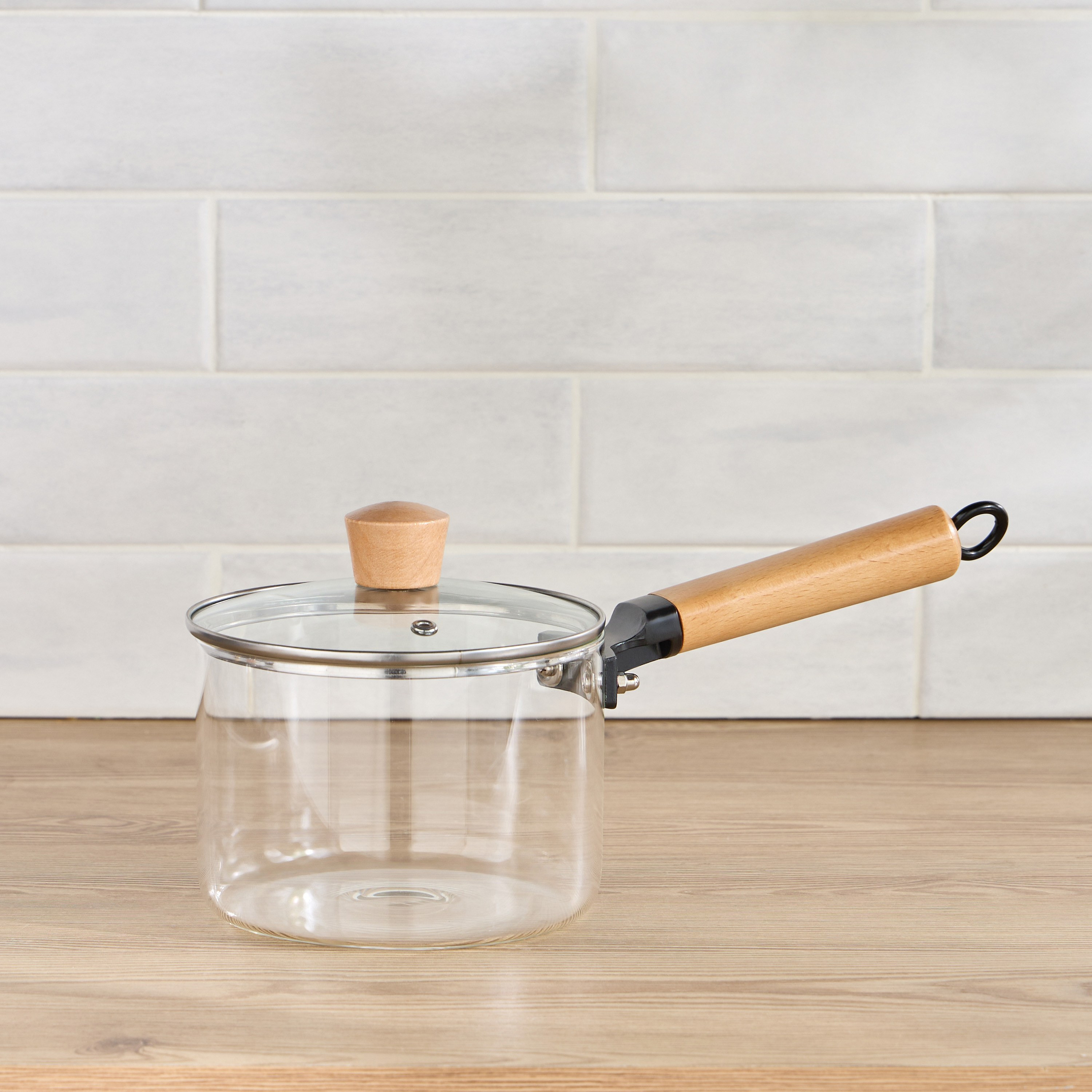 Nayrah Borosilicate Tempered Glass Saucepan - 1.5 L-household-kitchen-cookware-potsandpans-image-1