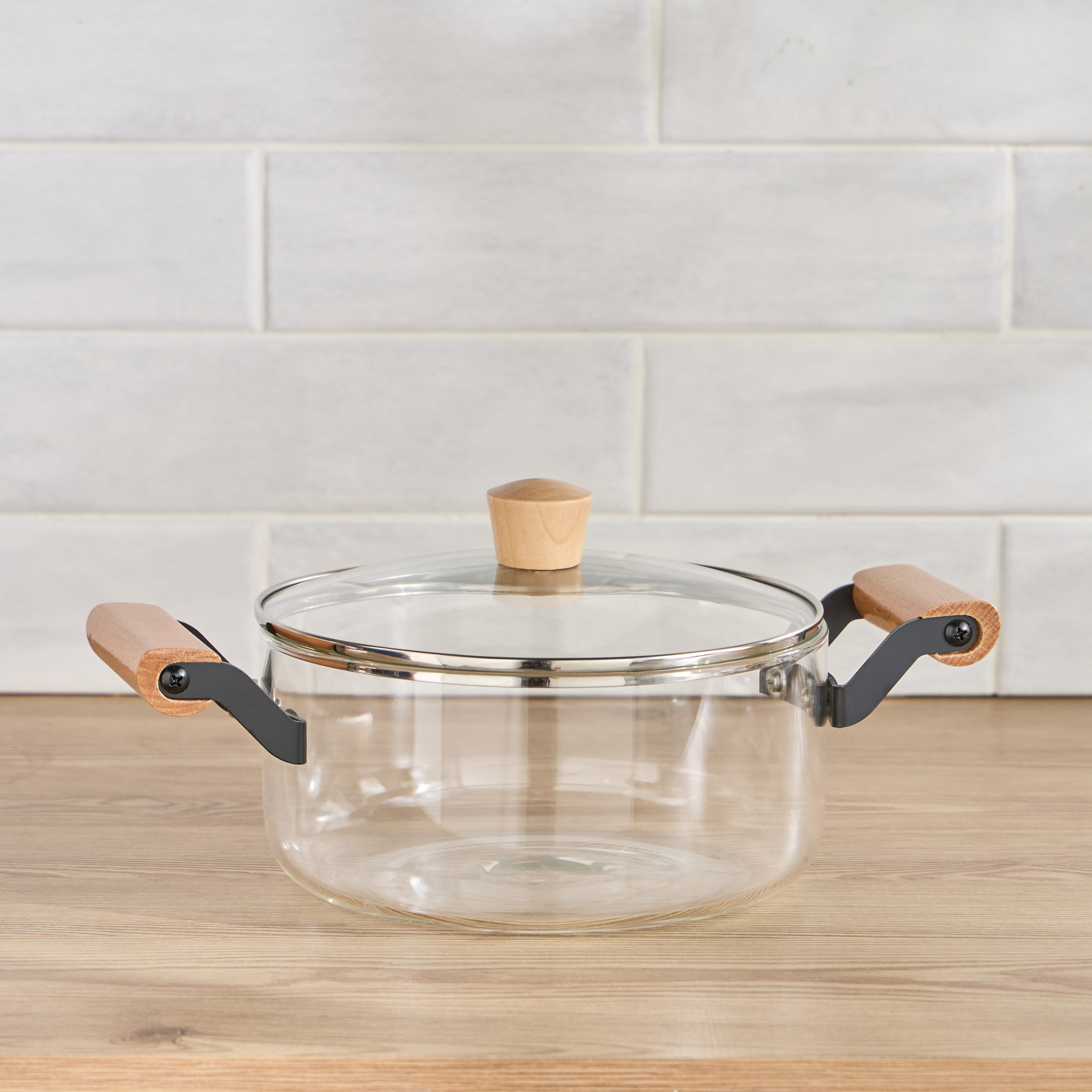 قدر من زجاج البوروسيليكات المعالج حراريًا - نيرة - 2.5 لتر-household-kitchen-cookware-potsandpans-image-1