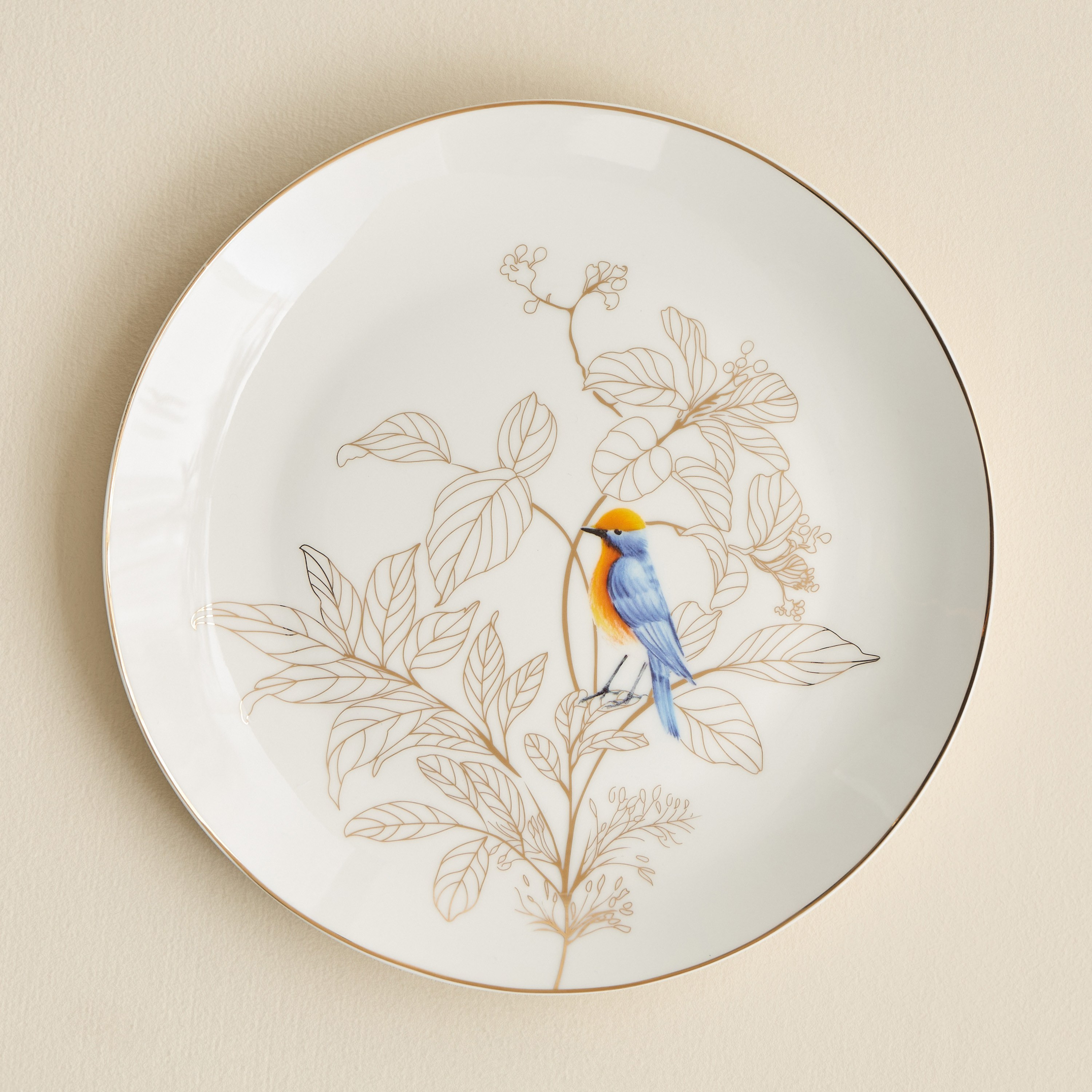Courtyard 4-Piece New Bone China Serving Plate Set - 27 cm-household-dining-dinnerware-plates-image-2