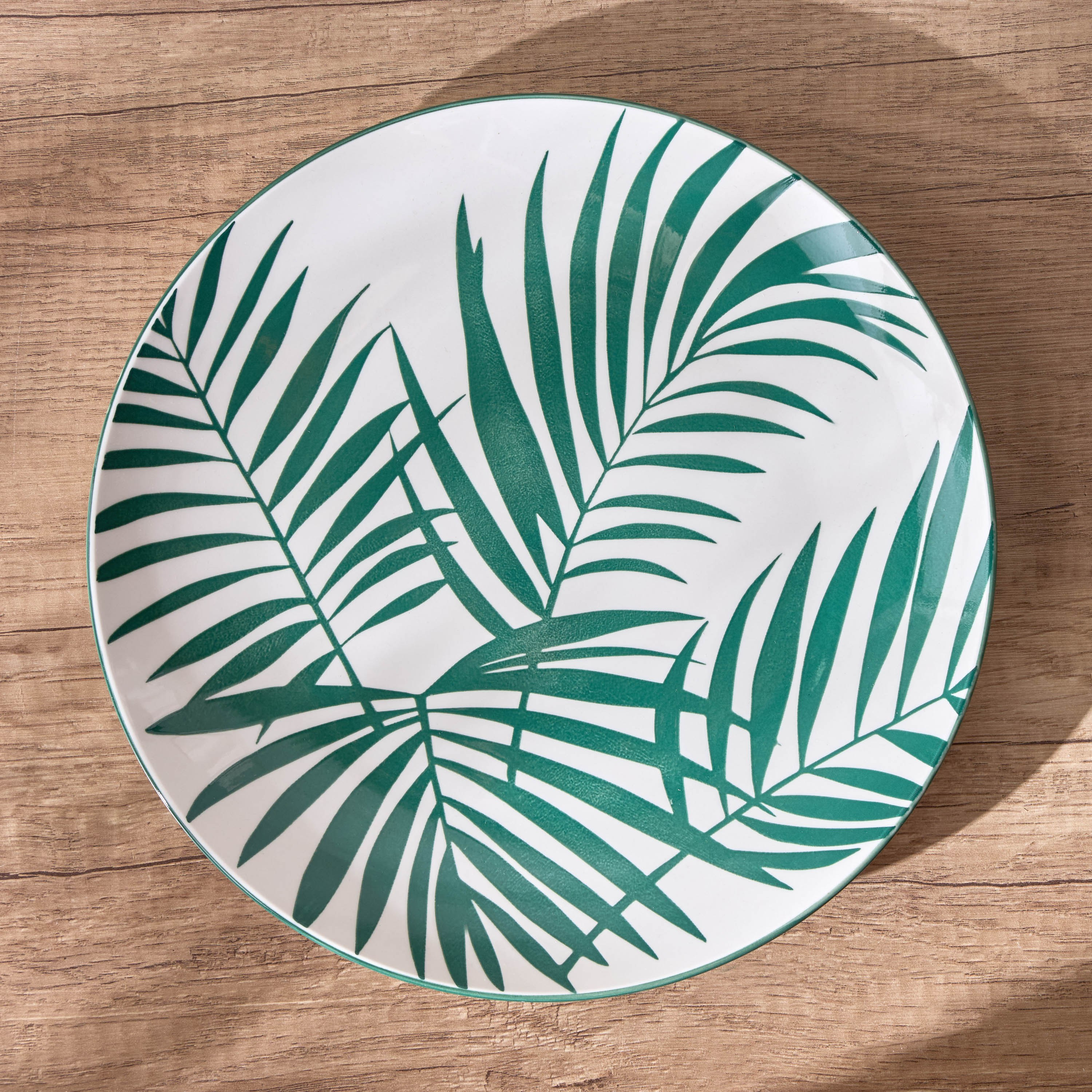 طقم عشاء بورسلين 18 قطعة - بالم - يخدم 6 أفراد-household-dining-dinnerware-dinnersets-image-2