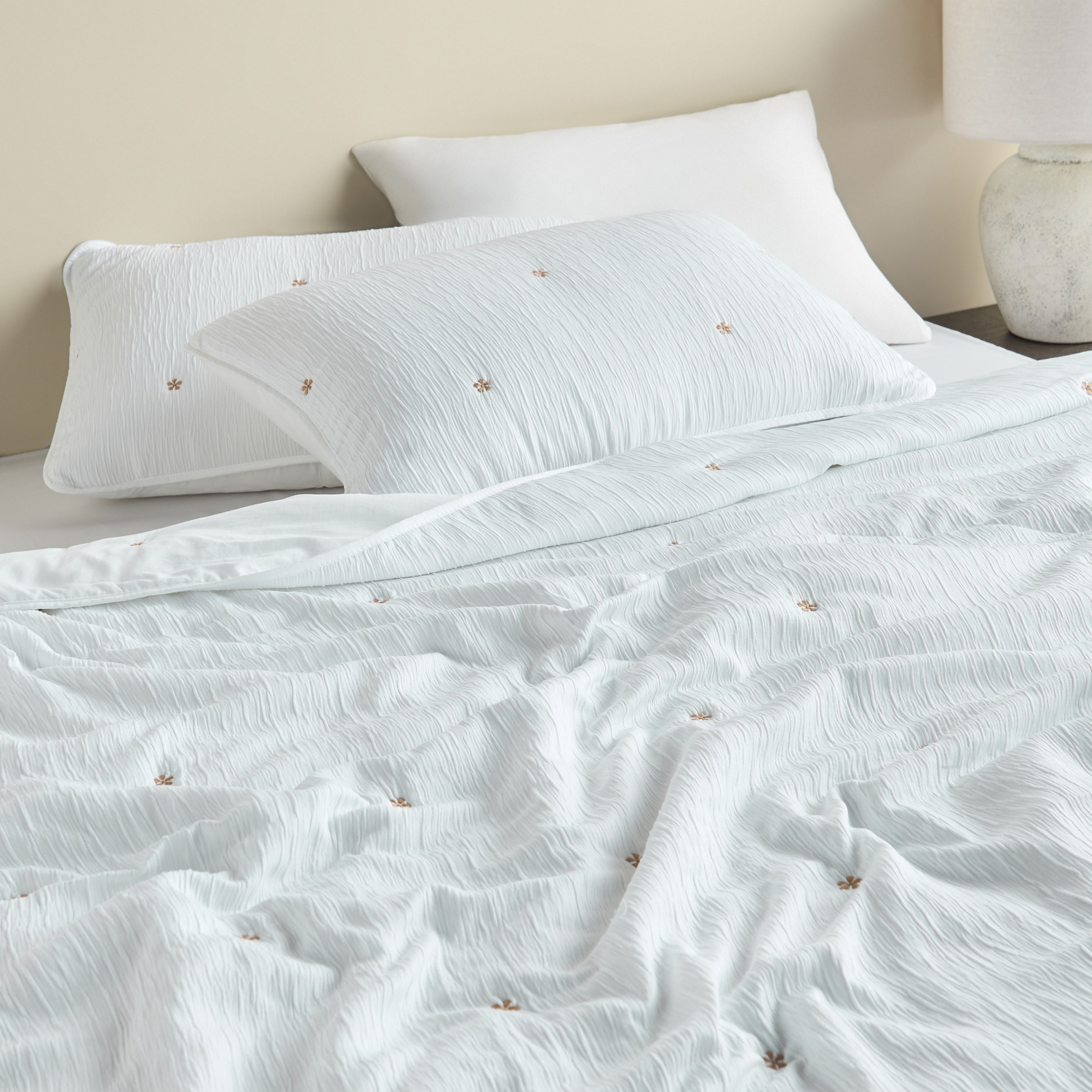 Bark Wrinkle Embroidered 3-Piece Super King Bedspread Set - 240x260 cm-household-bedding-comfortersandbedspreads-bedspreads-image-5