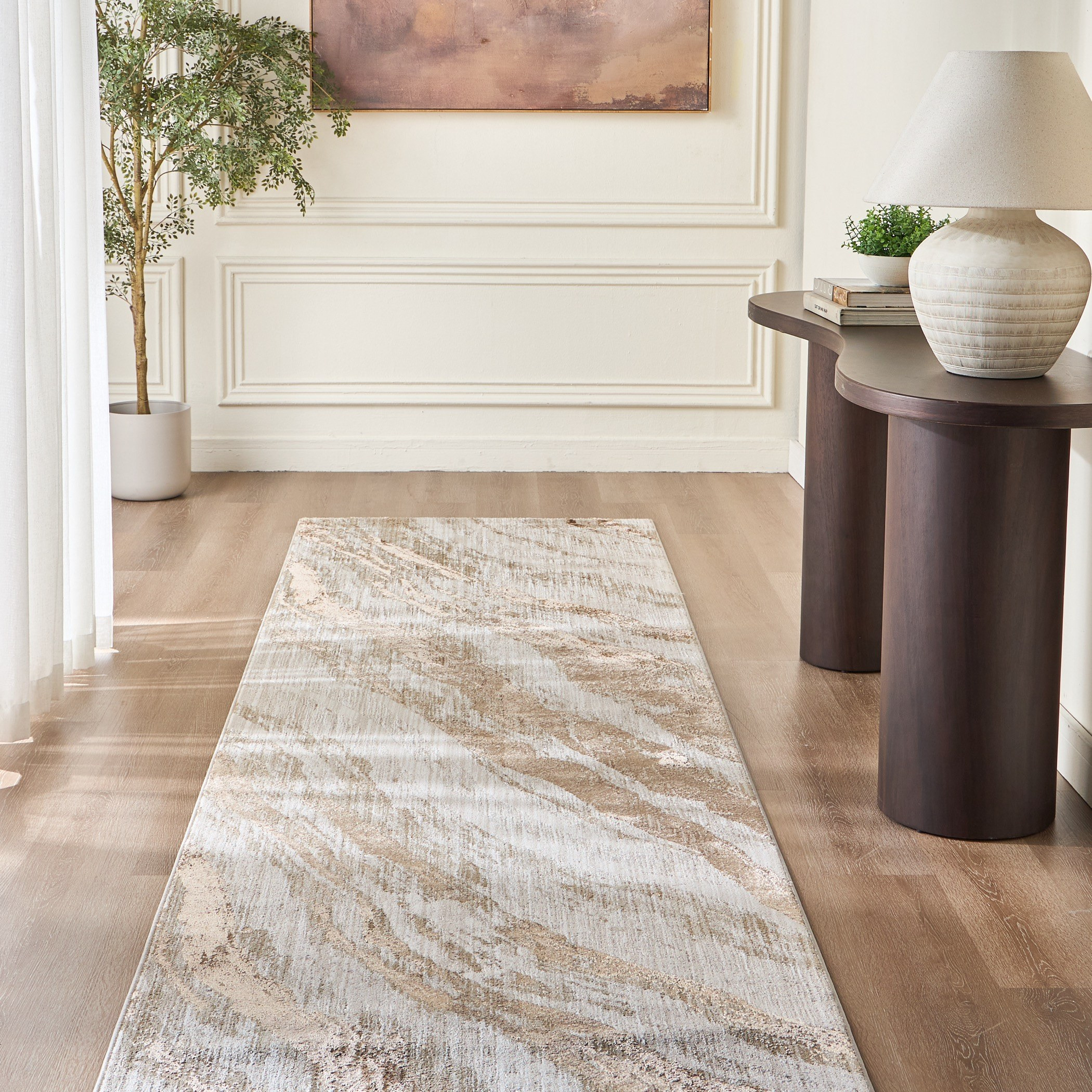 Lunara Pera Rug - 100x400 cm-household-rugsandcarpets-rugs-image-4