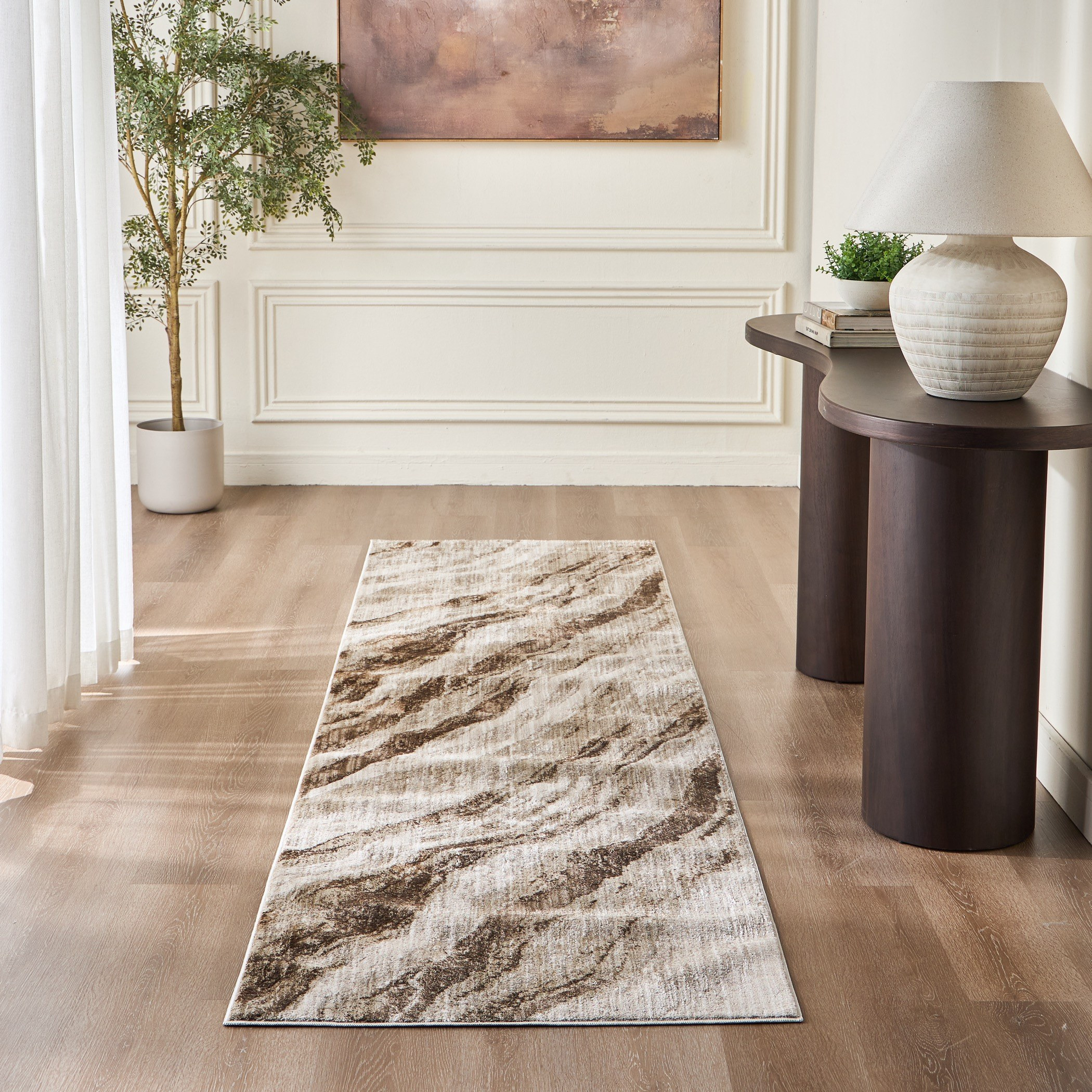 سجادة - لونارا بيرا - 80x300 سم-household-rugsandcarpets-rugs-image-4