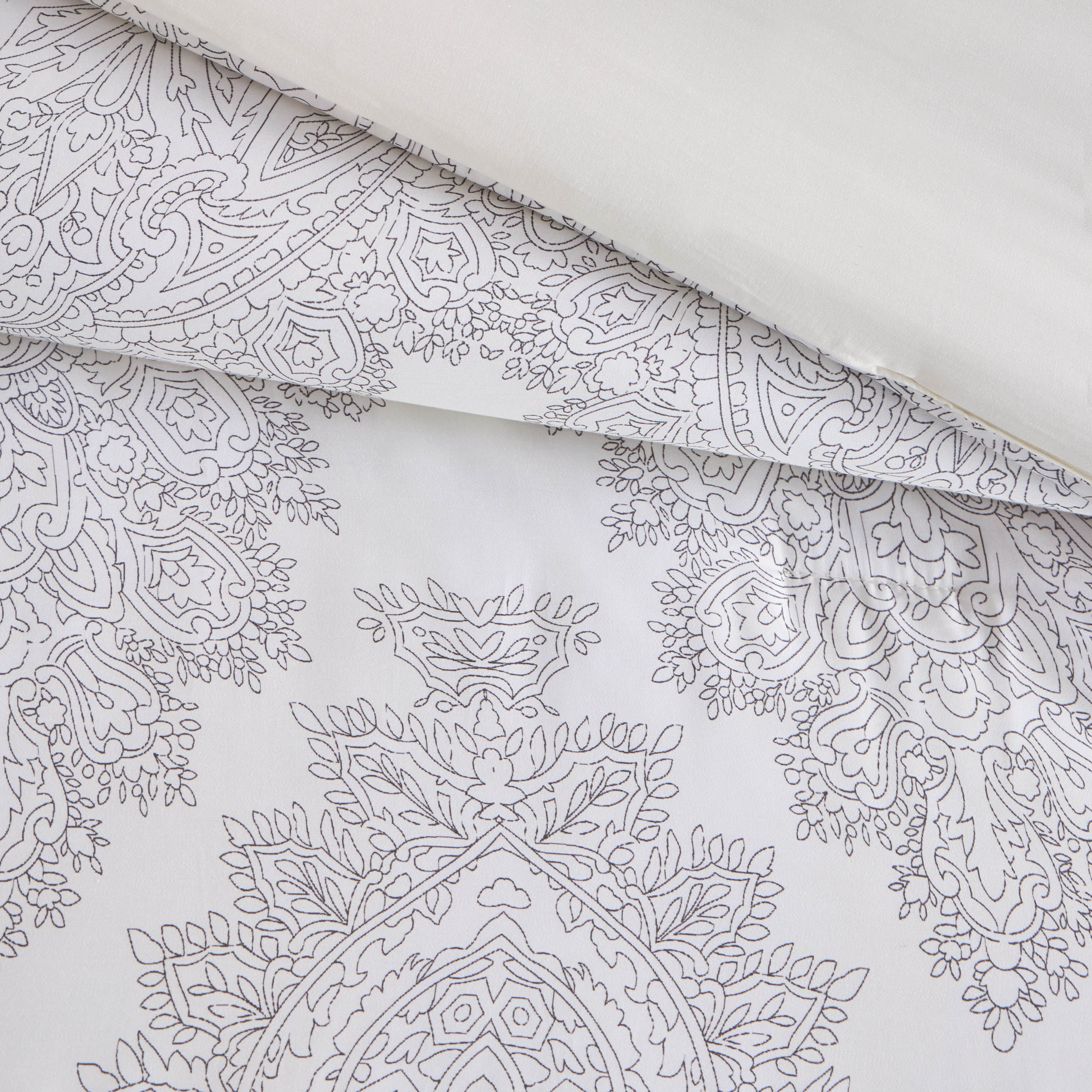 Playa Classical Tencel Lyocell Damask 6-Piece Super King Comforter and Sheet Set - 240x260 cm-household-bedding-comfortersandbedspreads-bedinabag-image-4
