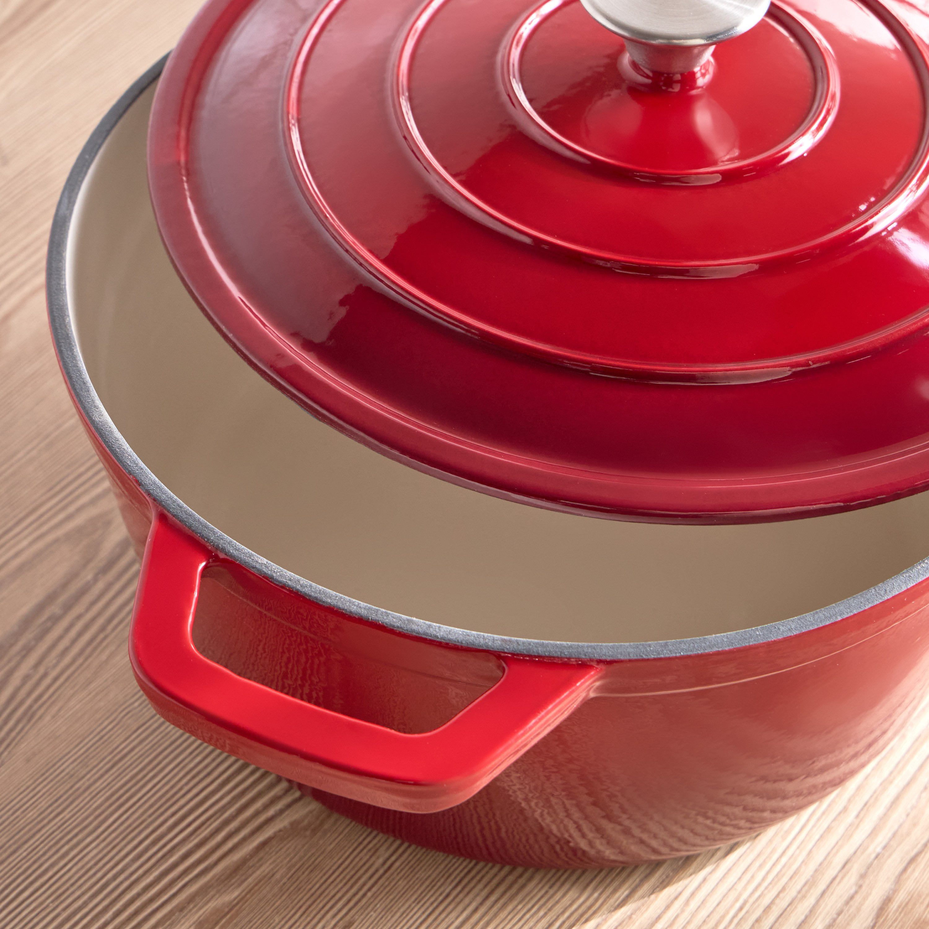 Ellis Cast Iron Induction Base Casserole - 5.5 L-household-kitchen-cookware-potsandpans-image-2