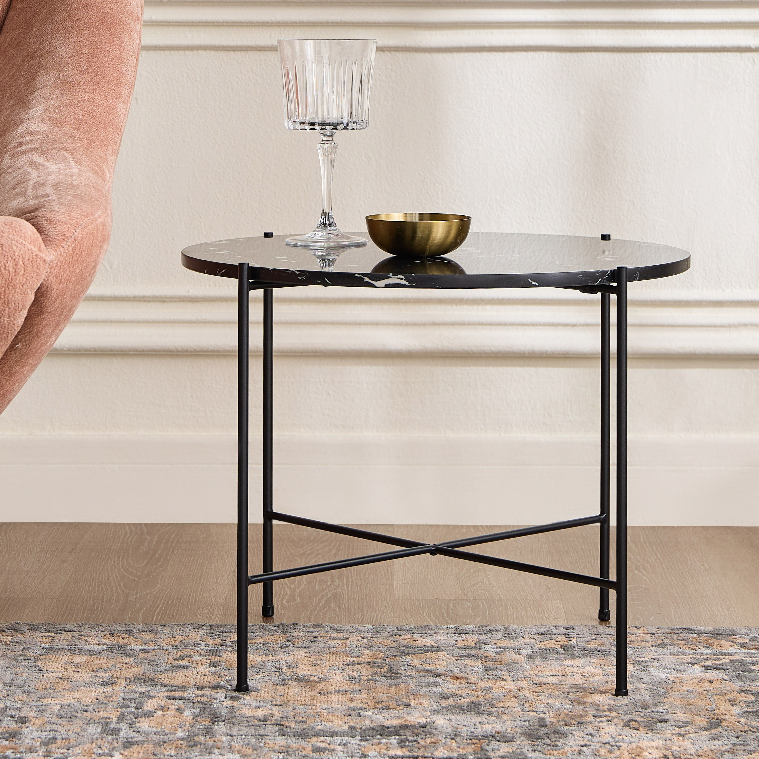 طاولة جانبية بسطح رخام - أفيلا - قصيرة-furniture-livingroom-sideandendtables-image-1