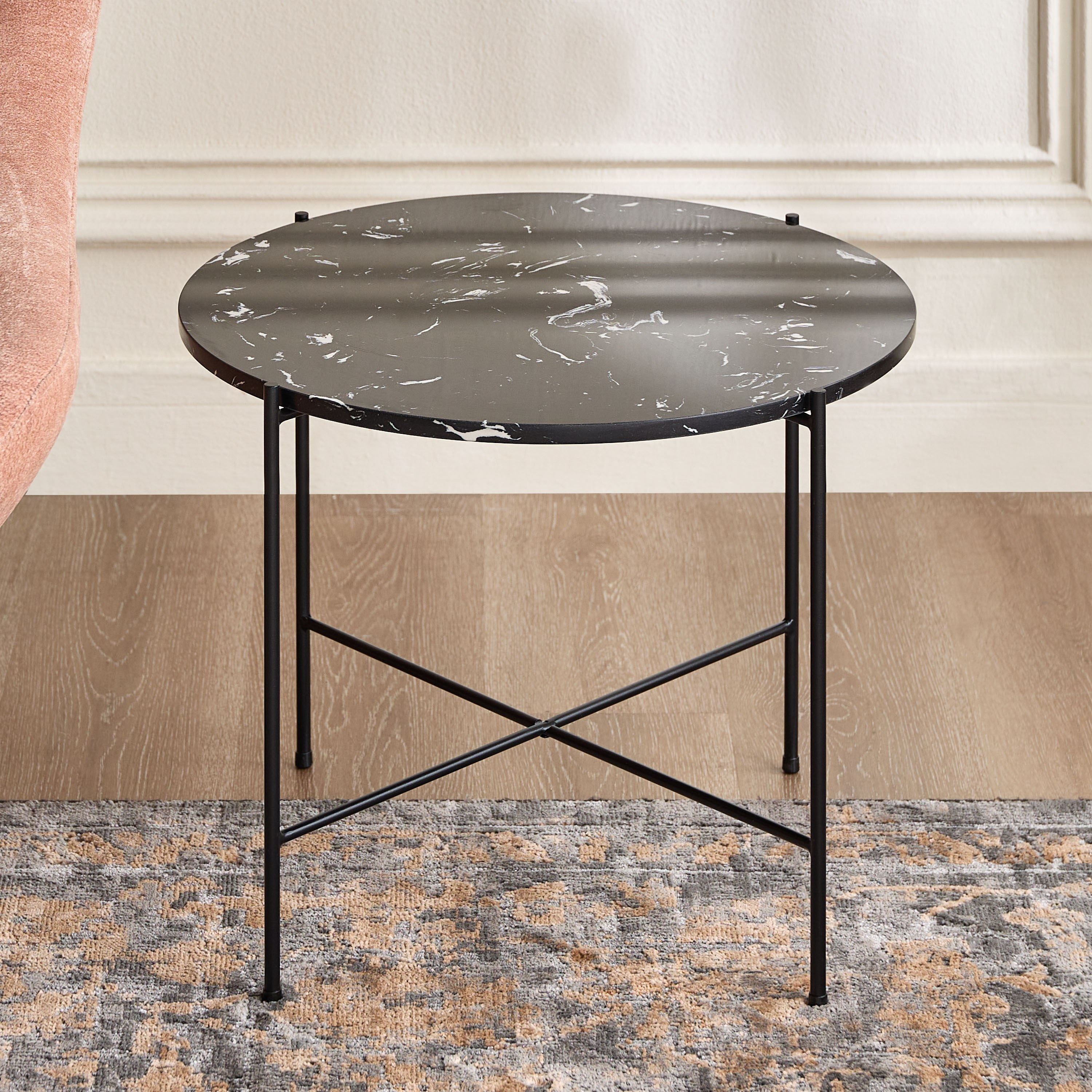 طاولة جانبية بسطح رخام - أفيلا - قصيرة-furniture-livingroom-sideandendtables-image-2