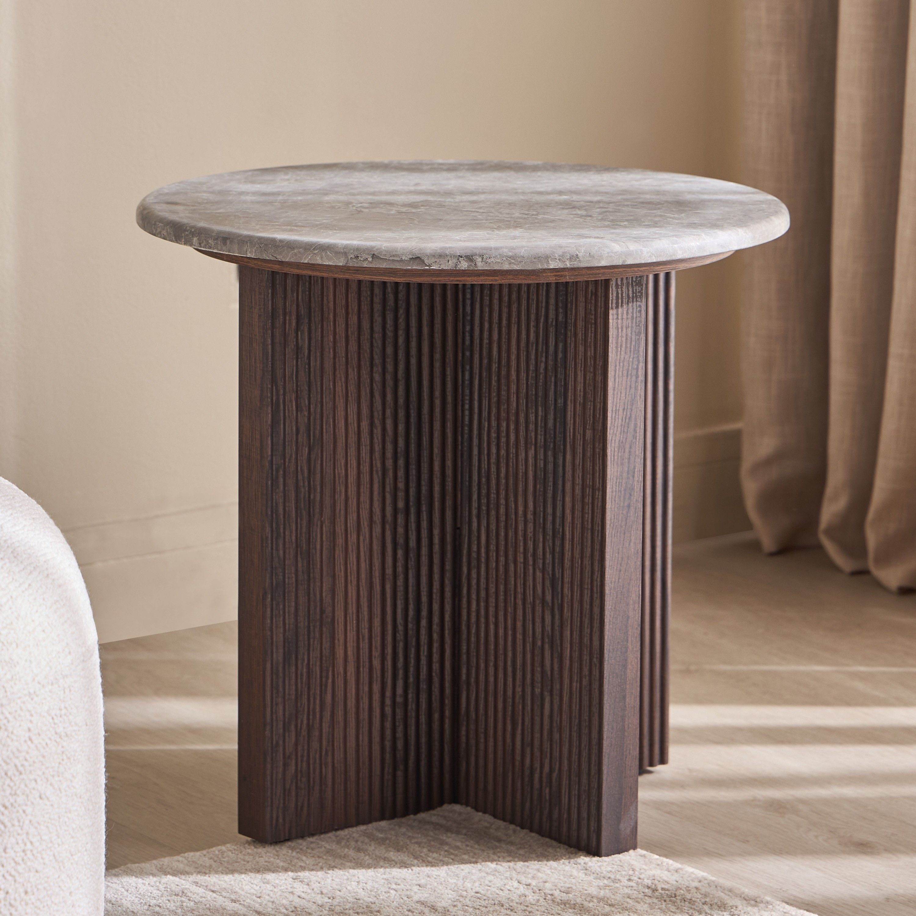 Monet Marble Top Side Table